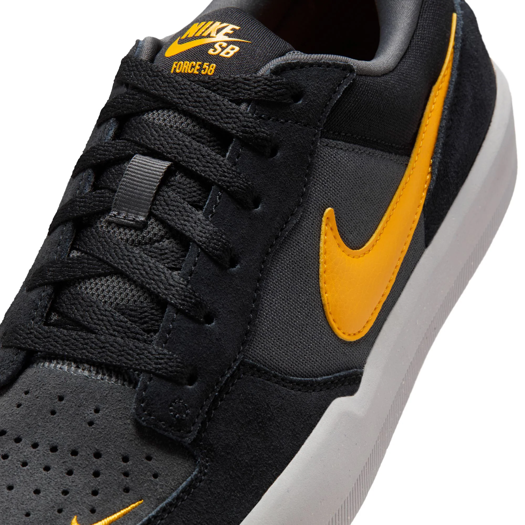 Nike SB Force 58 - Black / University Gold - Image 7