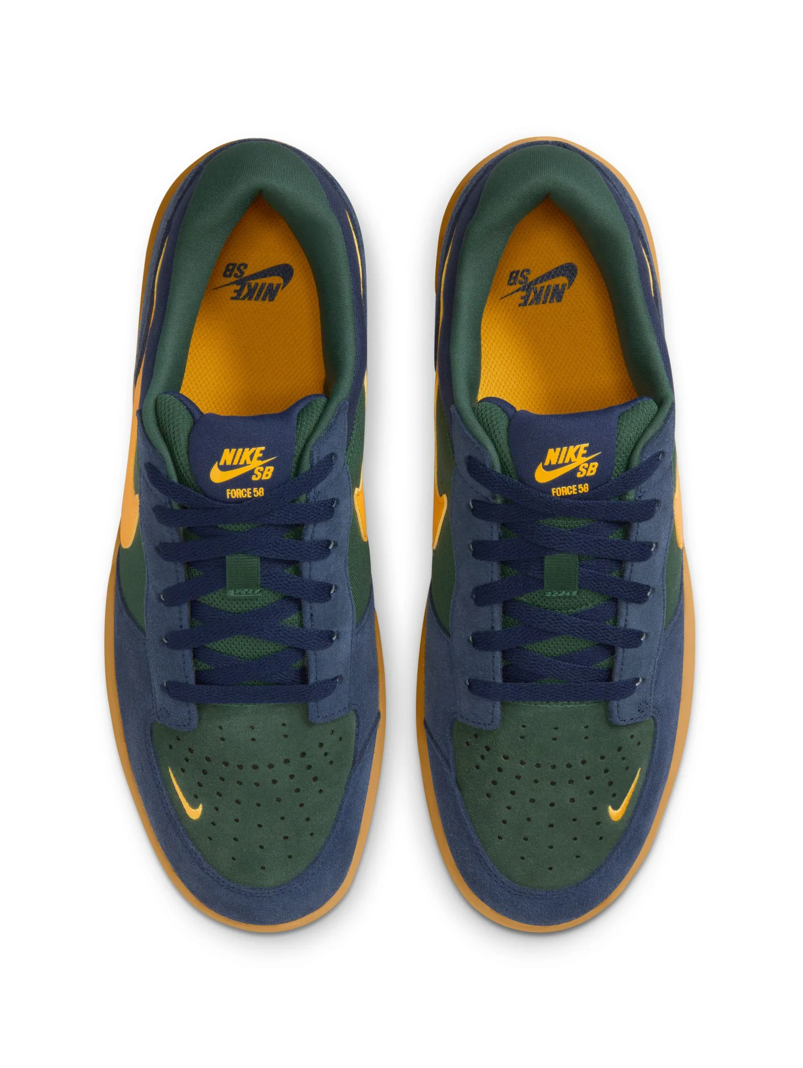 Nike SB Force 58 - Midnight Navy / University Gold - Image 3