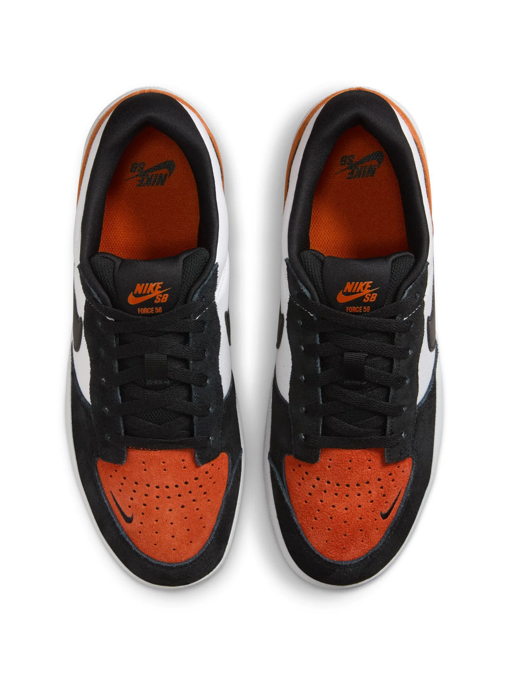 Nike SB Force 58 - White / Black / Cosmic Clay - Image 3