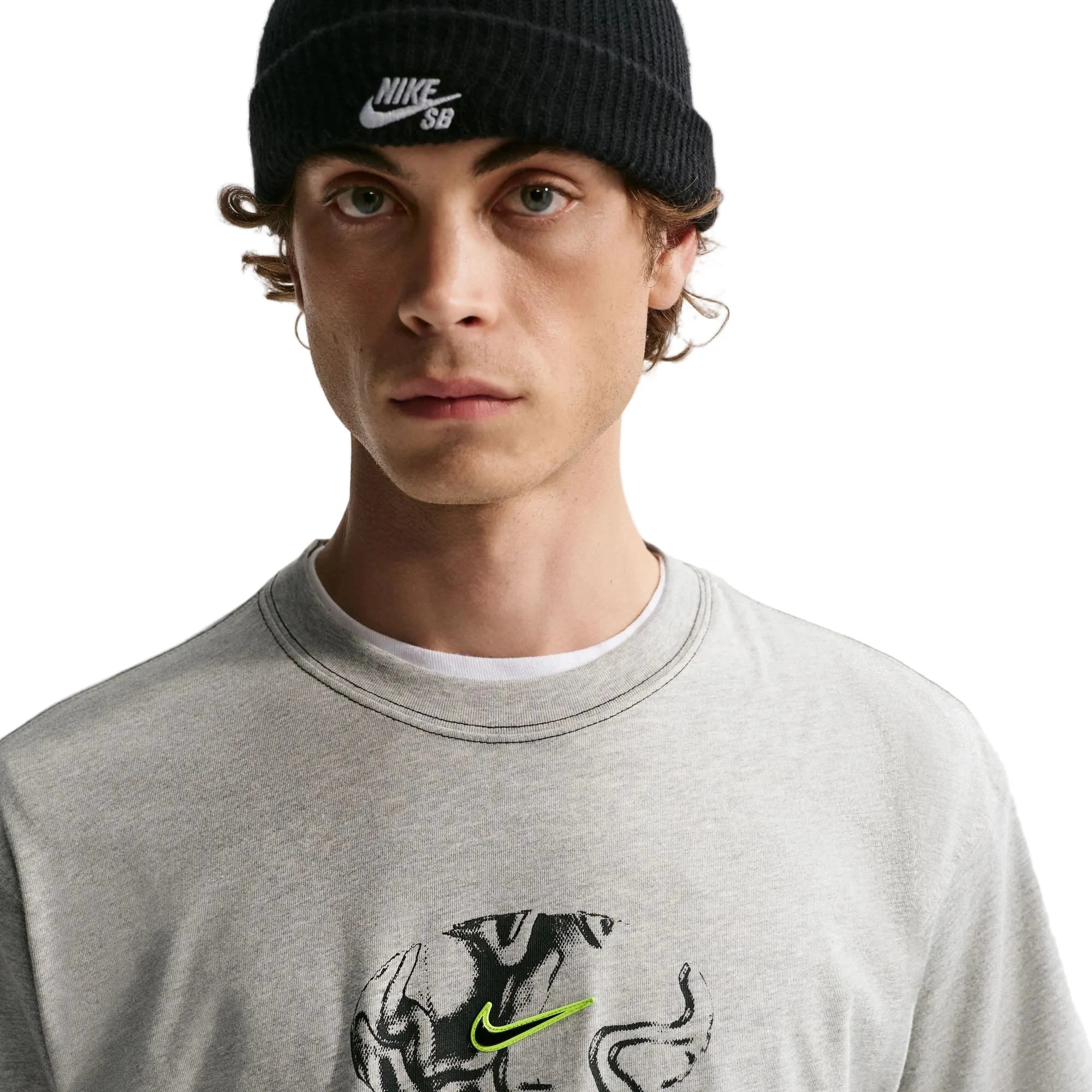 Nike SB Ishod Skate T-Shirt - Gray - Image 4