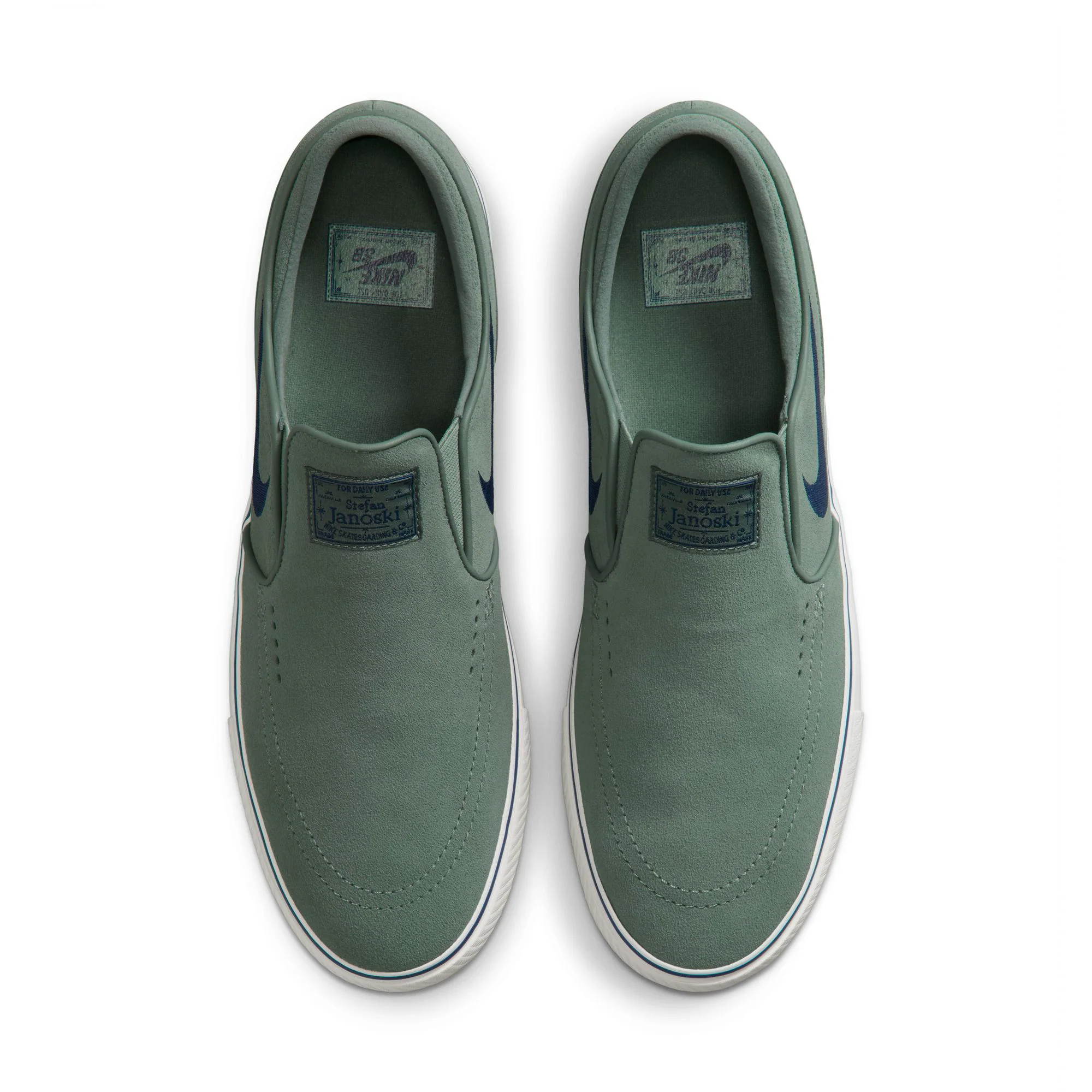 Nike SB Janoski+ Slip - Clay Green / Navy - Image 3