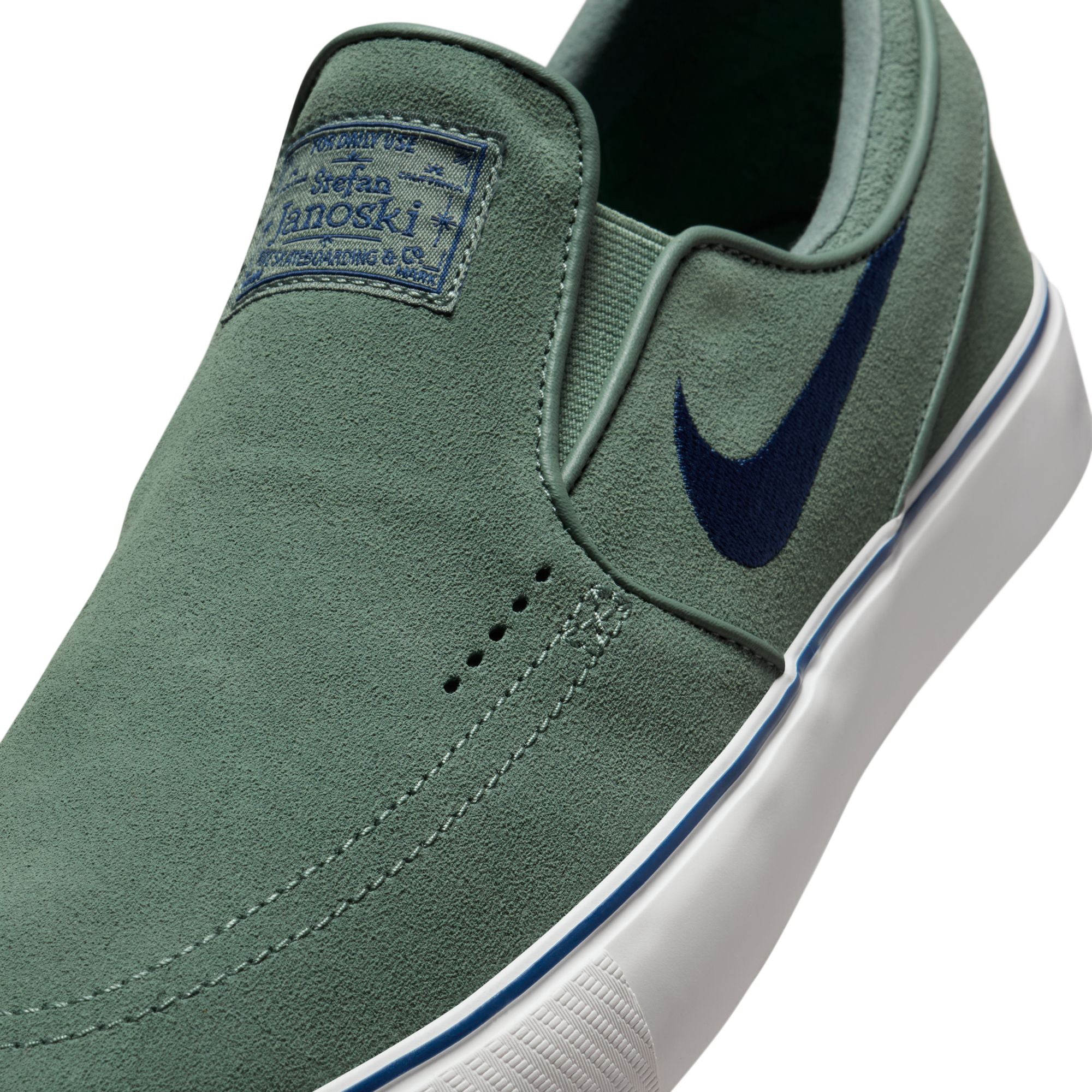 Nike SB Janoski+ Slip - Clay Green / Navy - Image 6