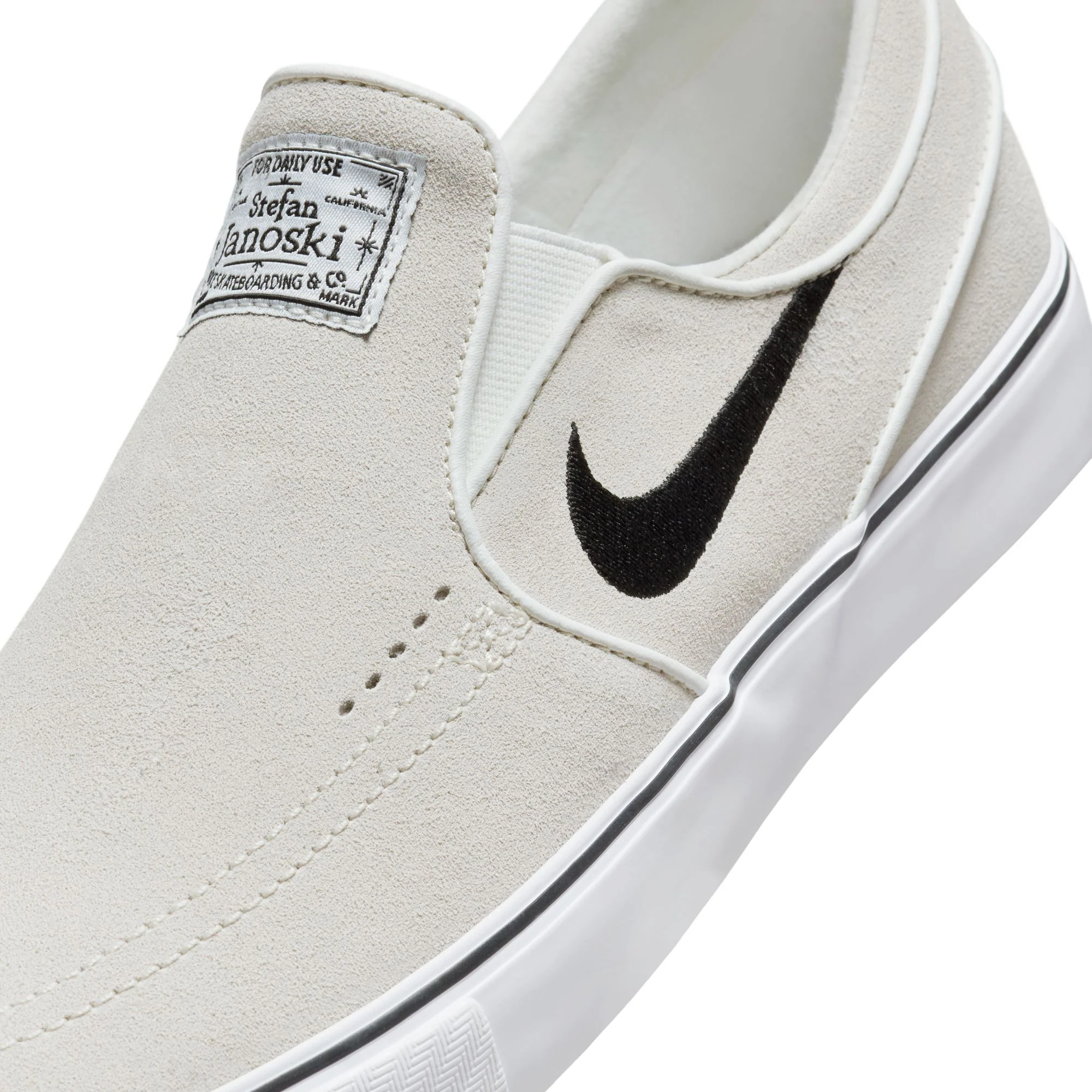 Nike SB Janoski+ Slip - Summit White / Black - Image 6