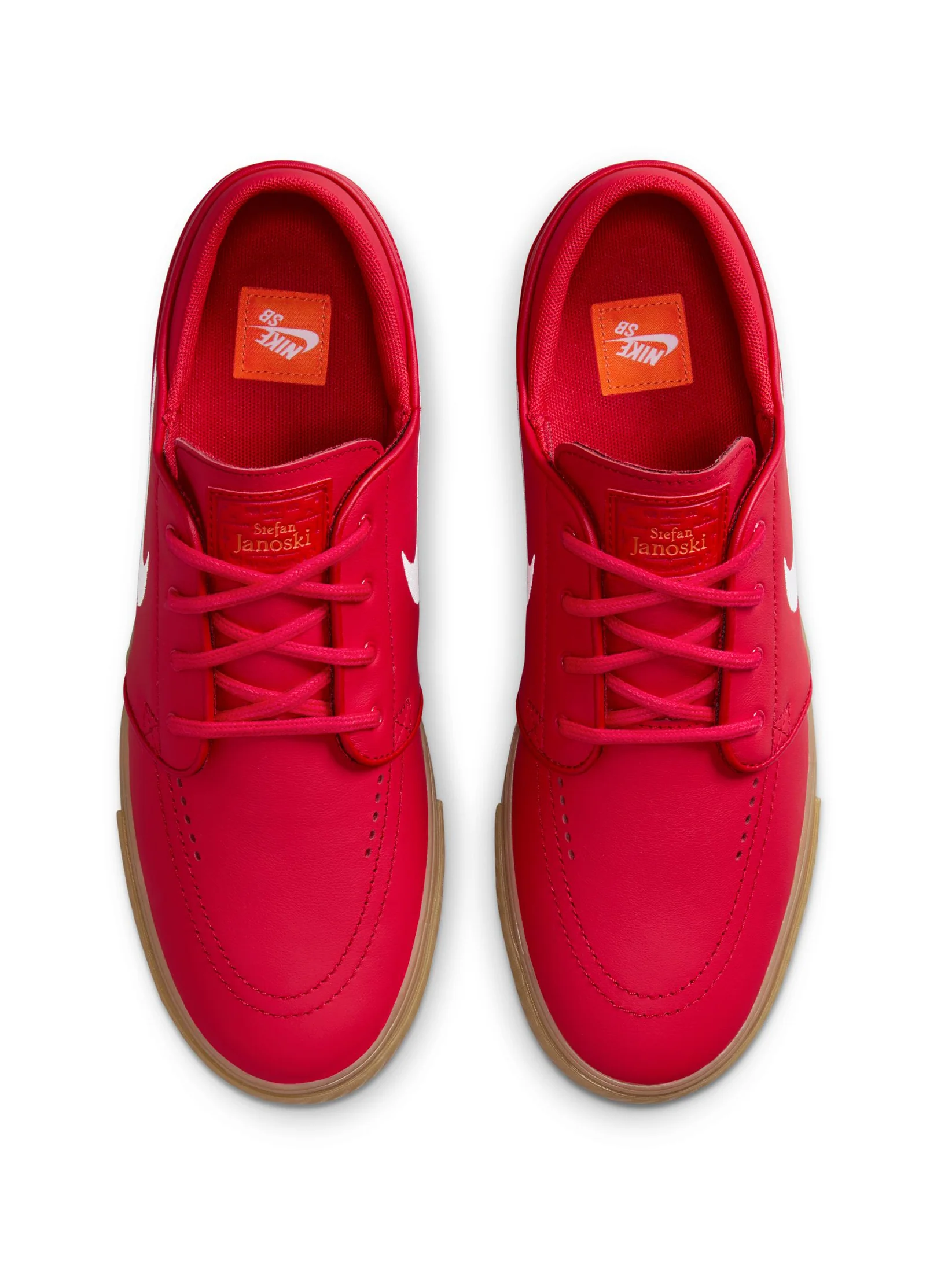 Nike SB Janoski Zoom Orange Label - University Red / White - Image 3