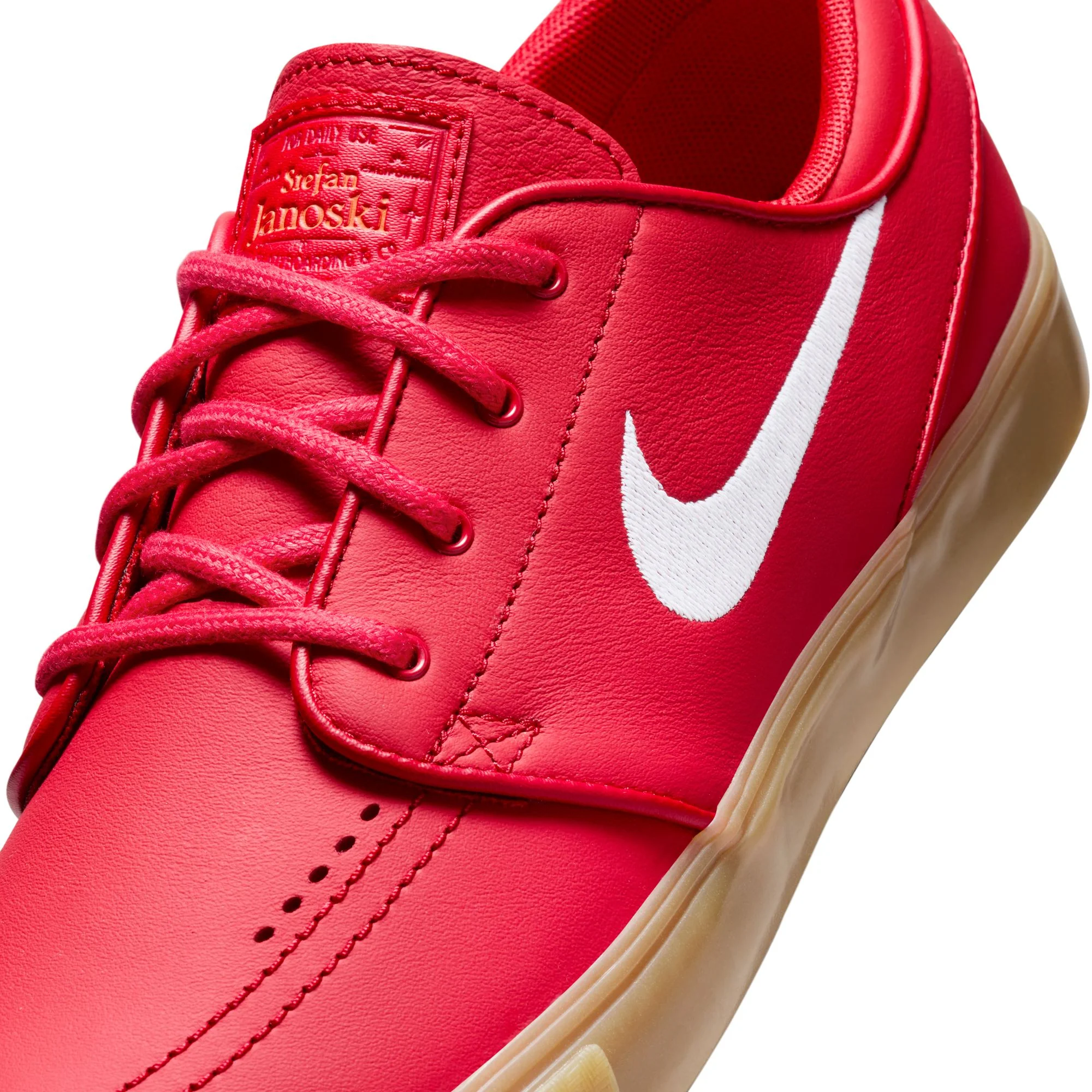 Nike SB Janoski Zoom Orange Label - University Red / White - Image 7
