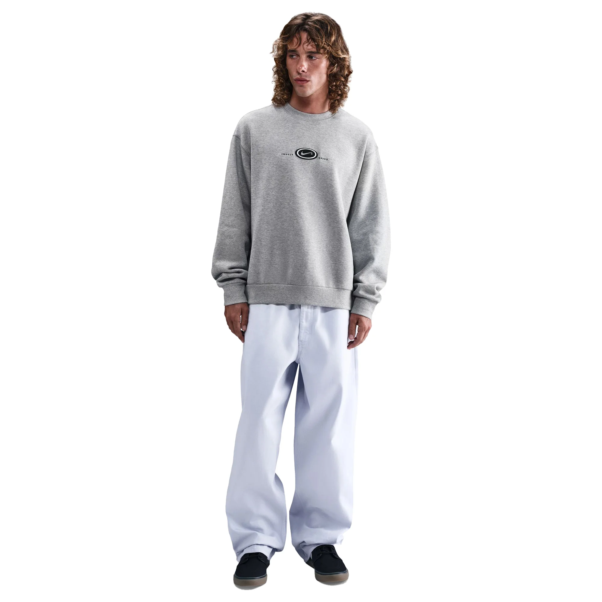 Nike SB Koston Fleece Crew - Dark Grey Heather