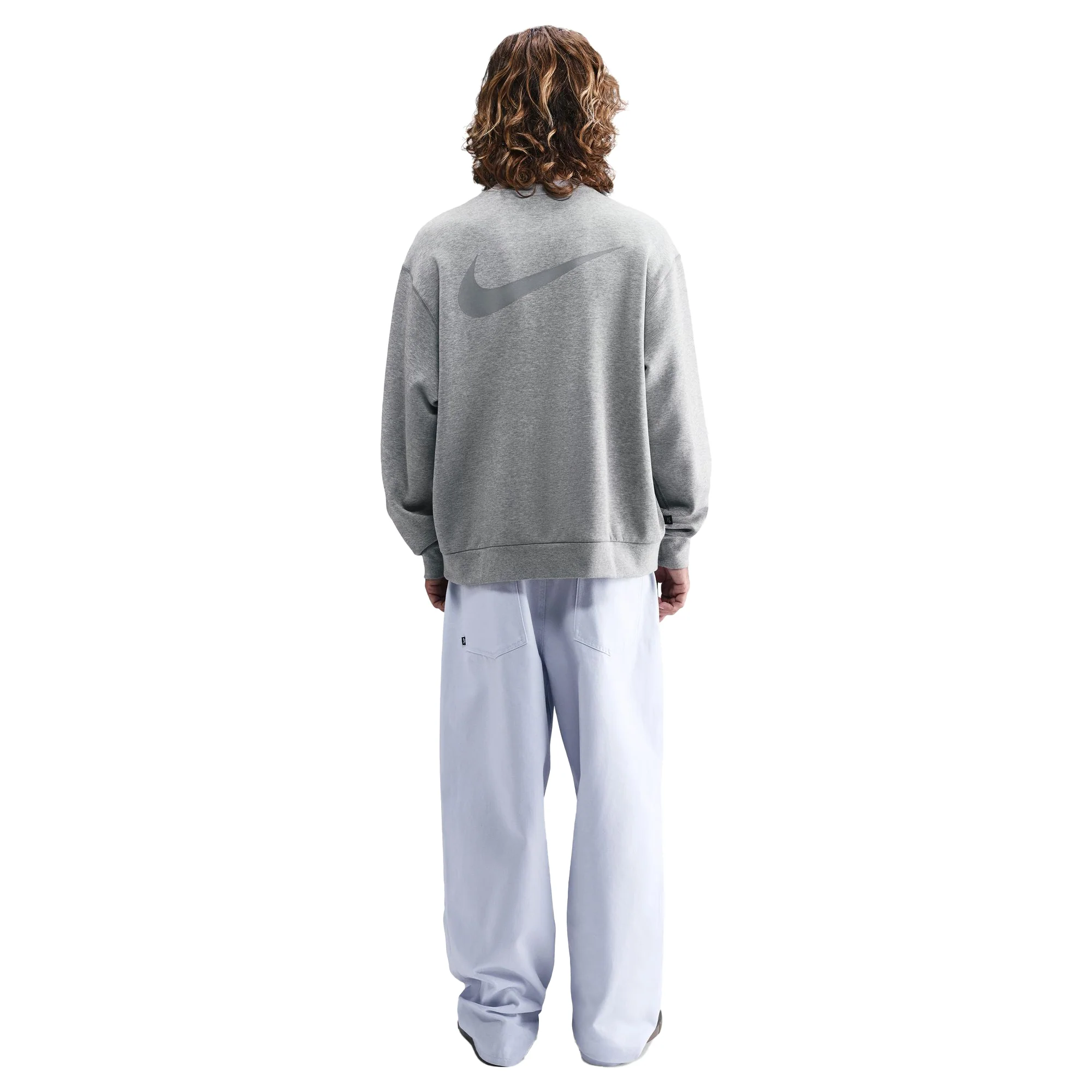 Nike SB Koston Fleece Crew - Dark Grey Heather - Image 2