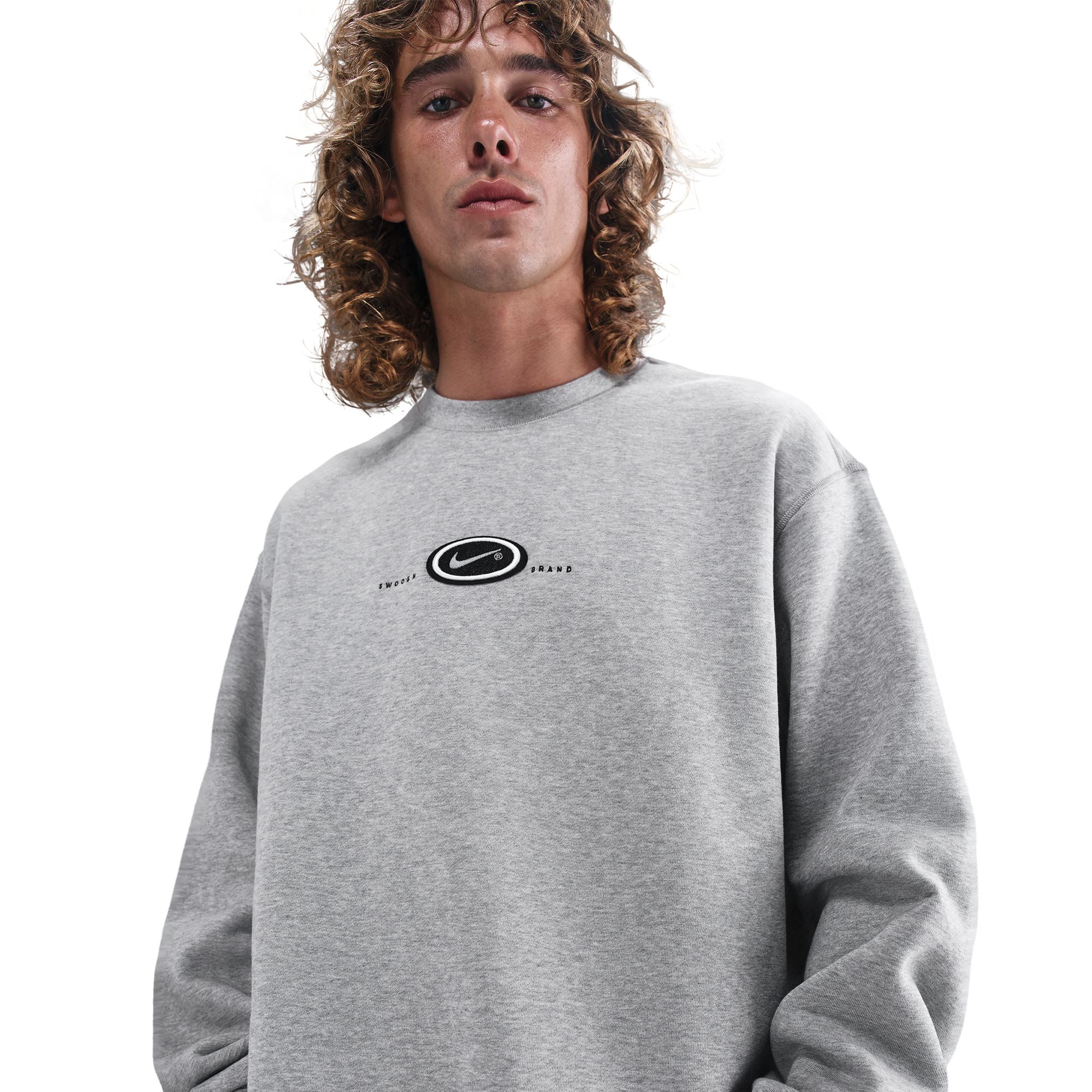 Nike SB Koston Fleece Crew - Dark Grey Heather - Image 3