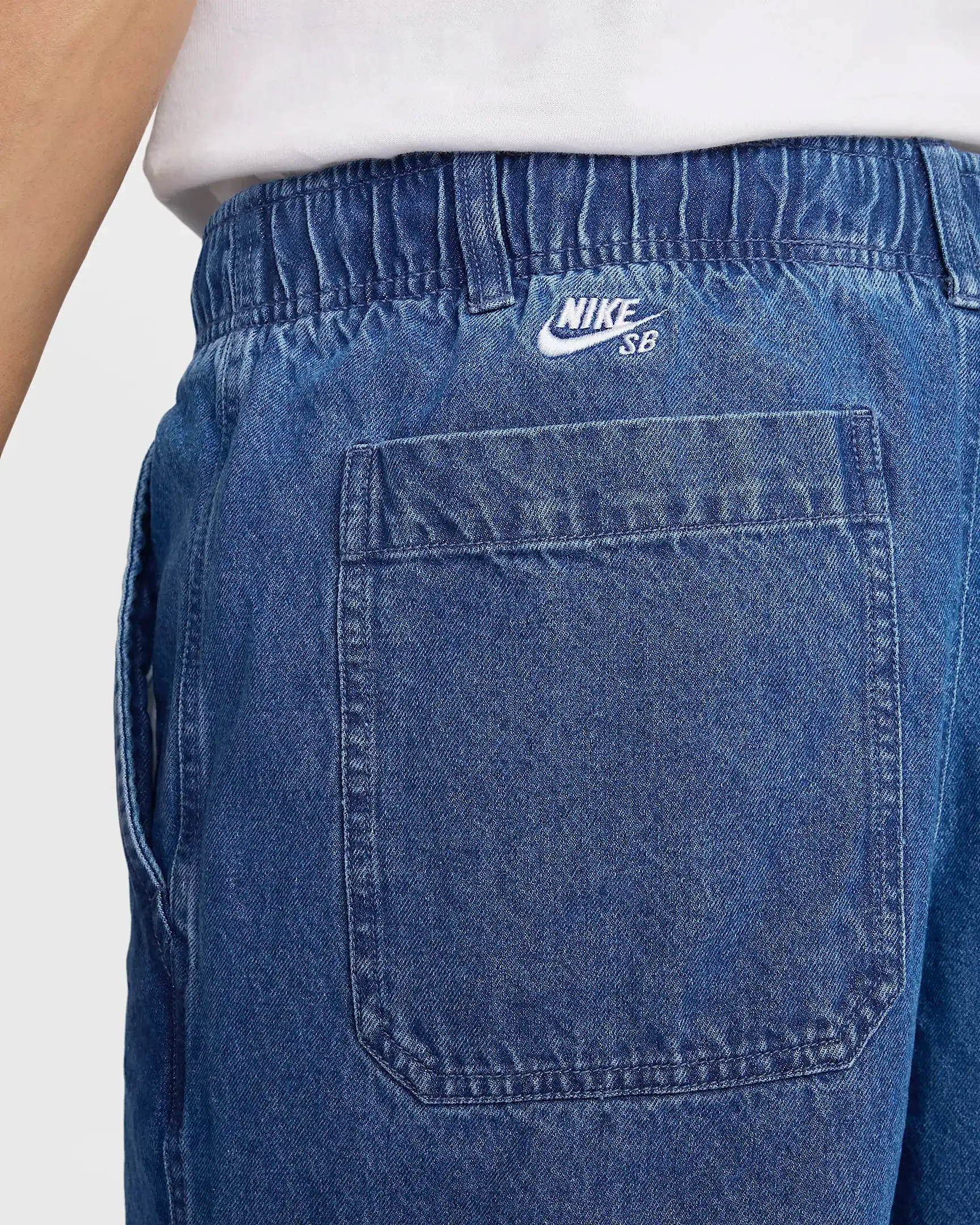 Nike SB Loose Double-Knee Denim Skate Pants - Blue - Image 3