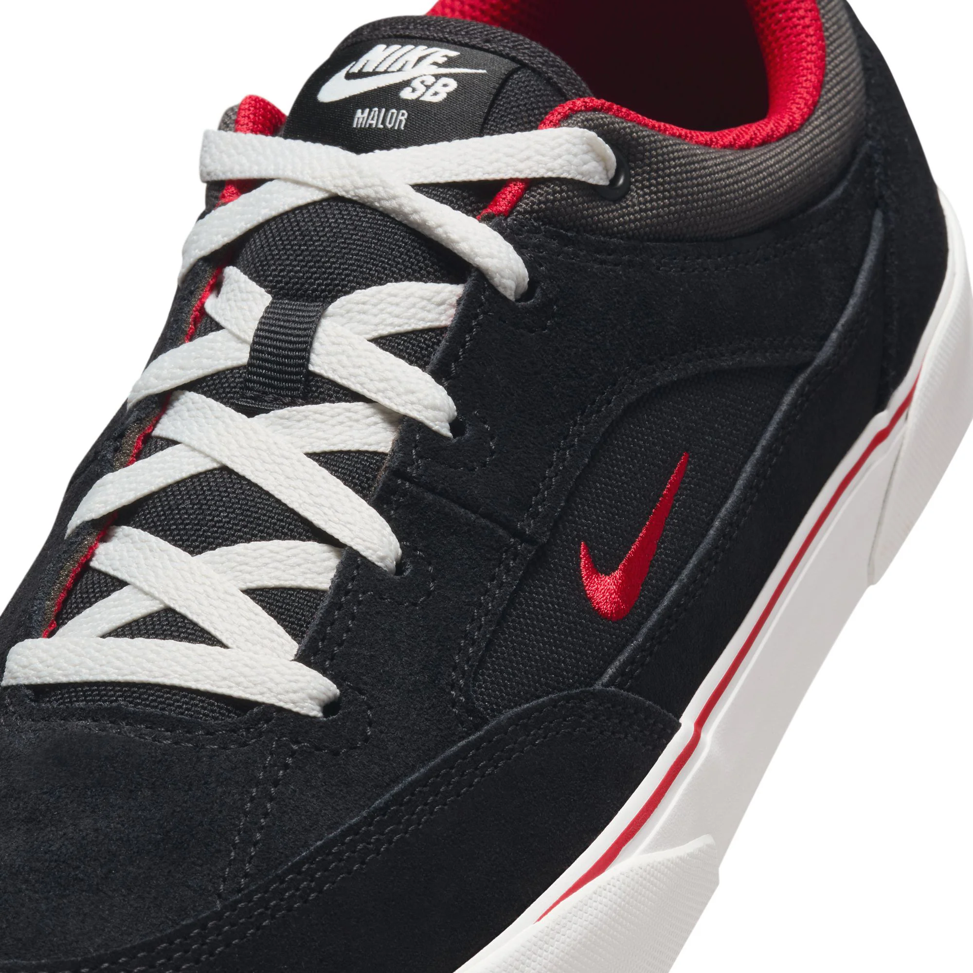 Nike SB Malor - Black / Gym Red - Image 7