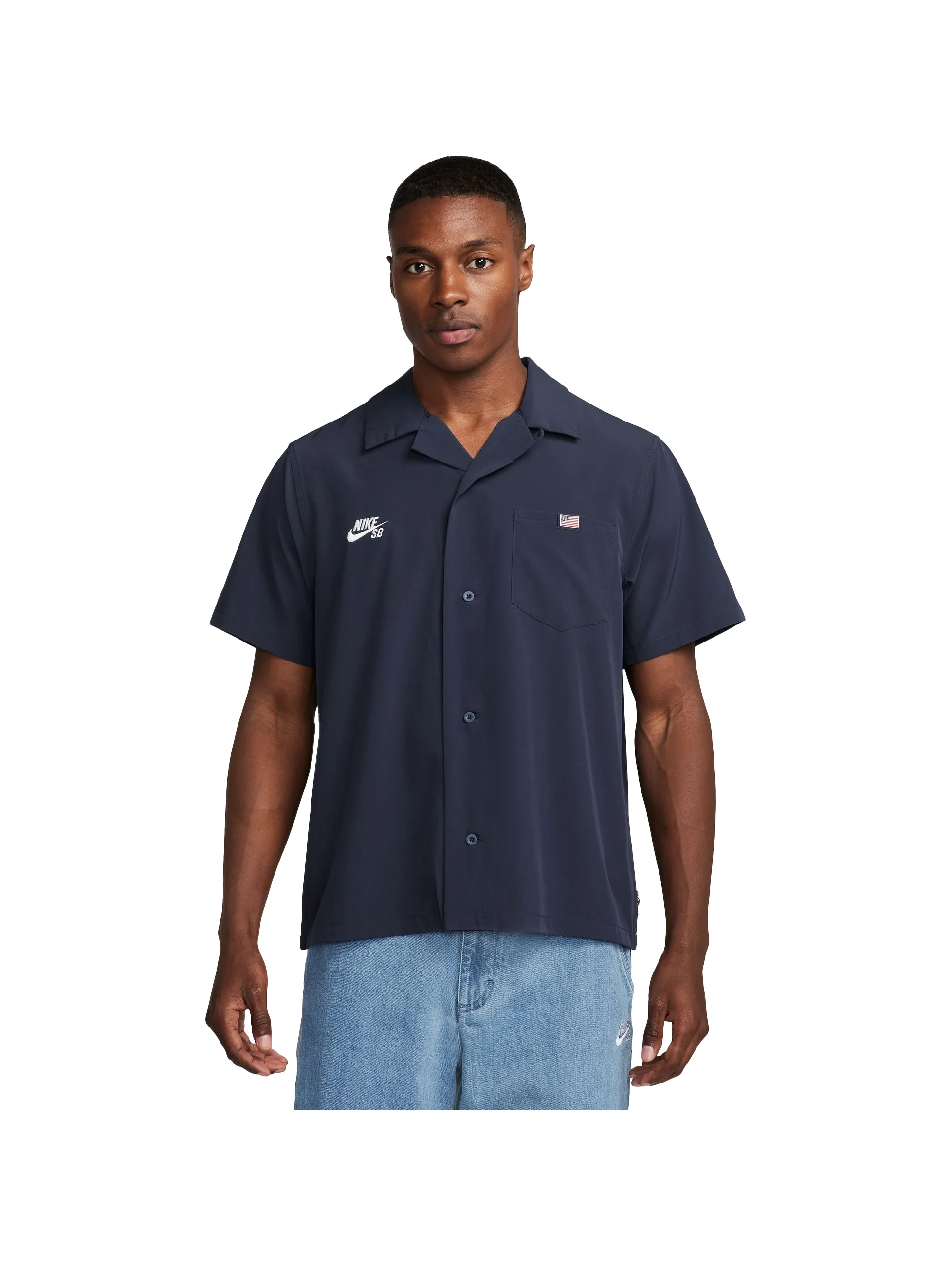 Nike SB Olympic Work Shirt - Obsidian White - Image 2