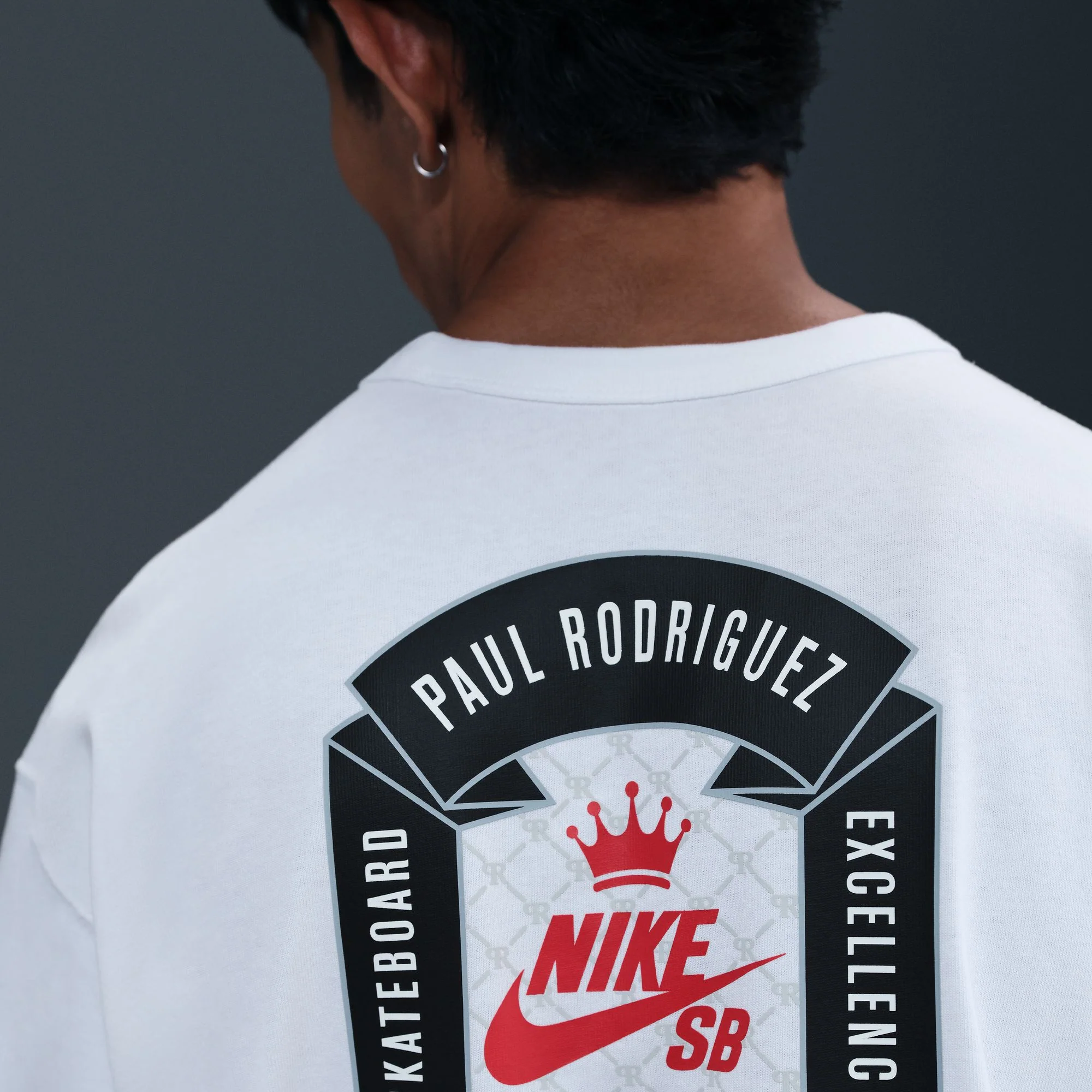 Nike SB Paul Rodriguez Max90 Skate T-Shirt - White - Image 3