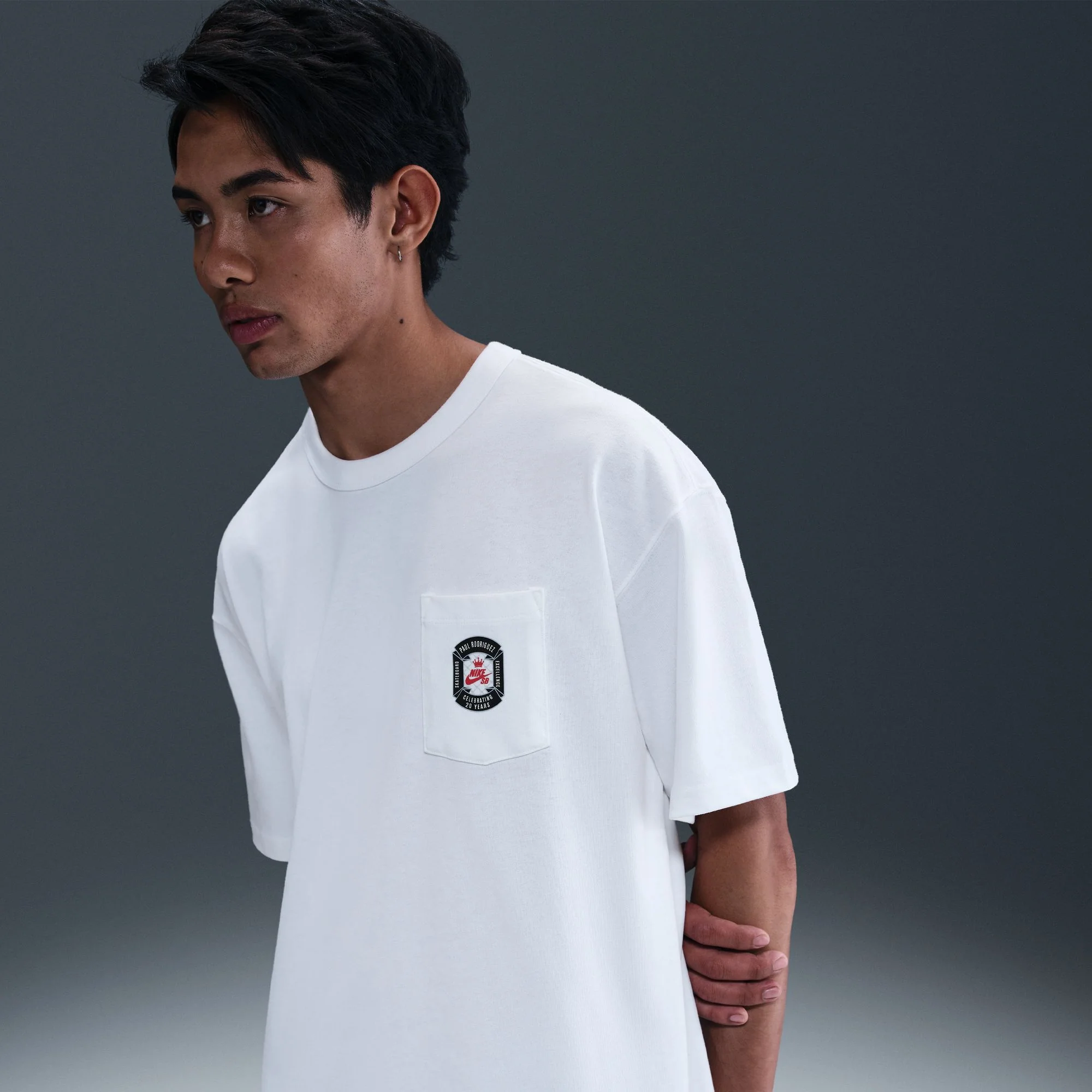 Nike SB Paul Rodriguez Max90 Skate T-Shirt - White - Image 4