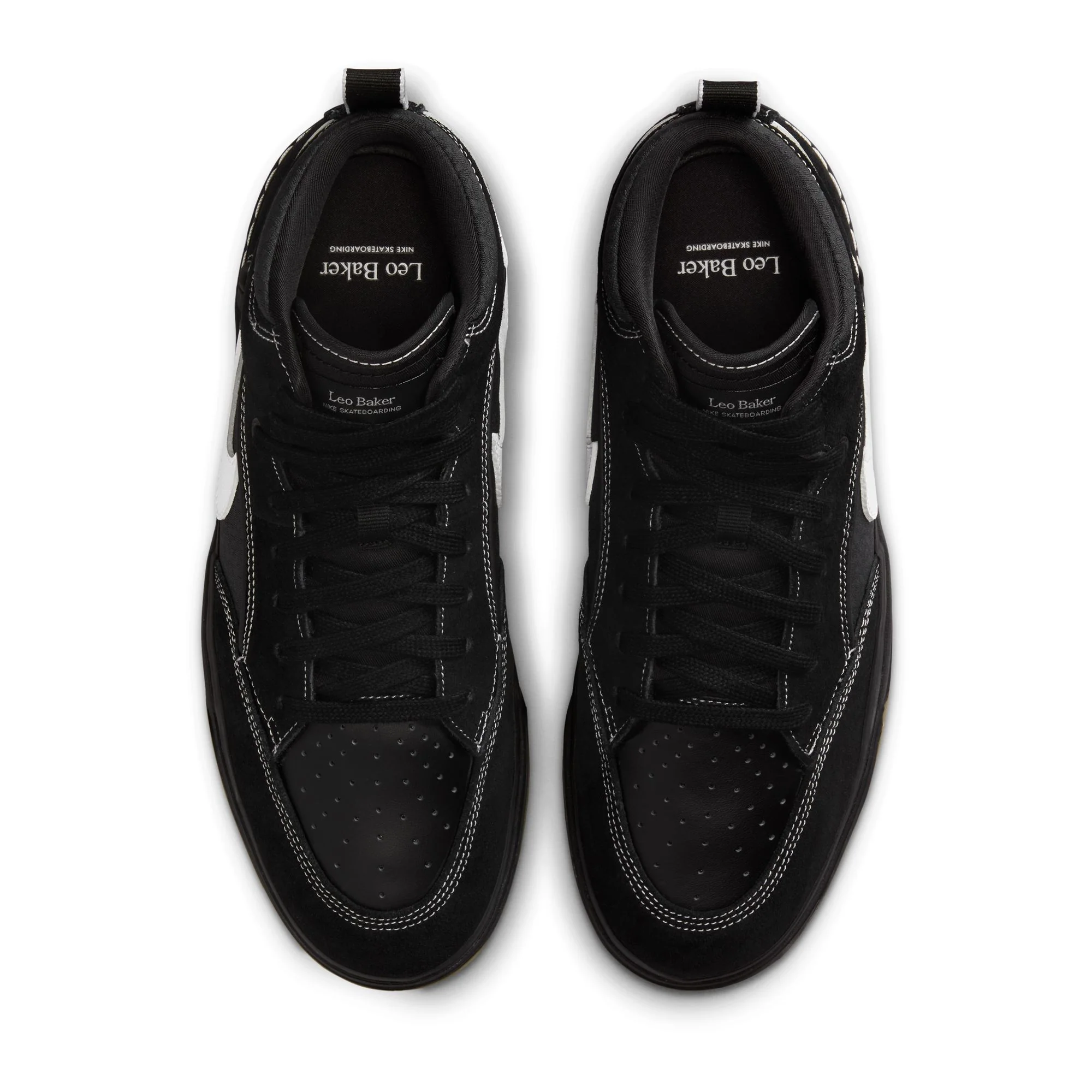 Nike SB React Leo - Black / White / Gum - Image 3