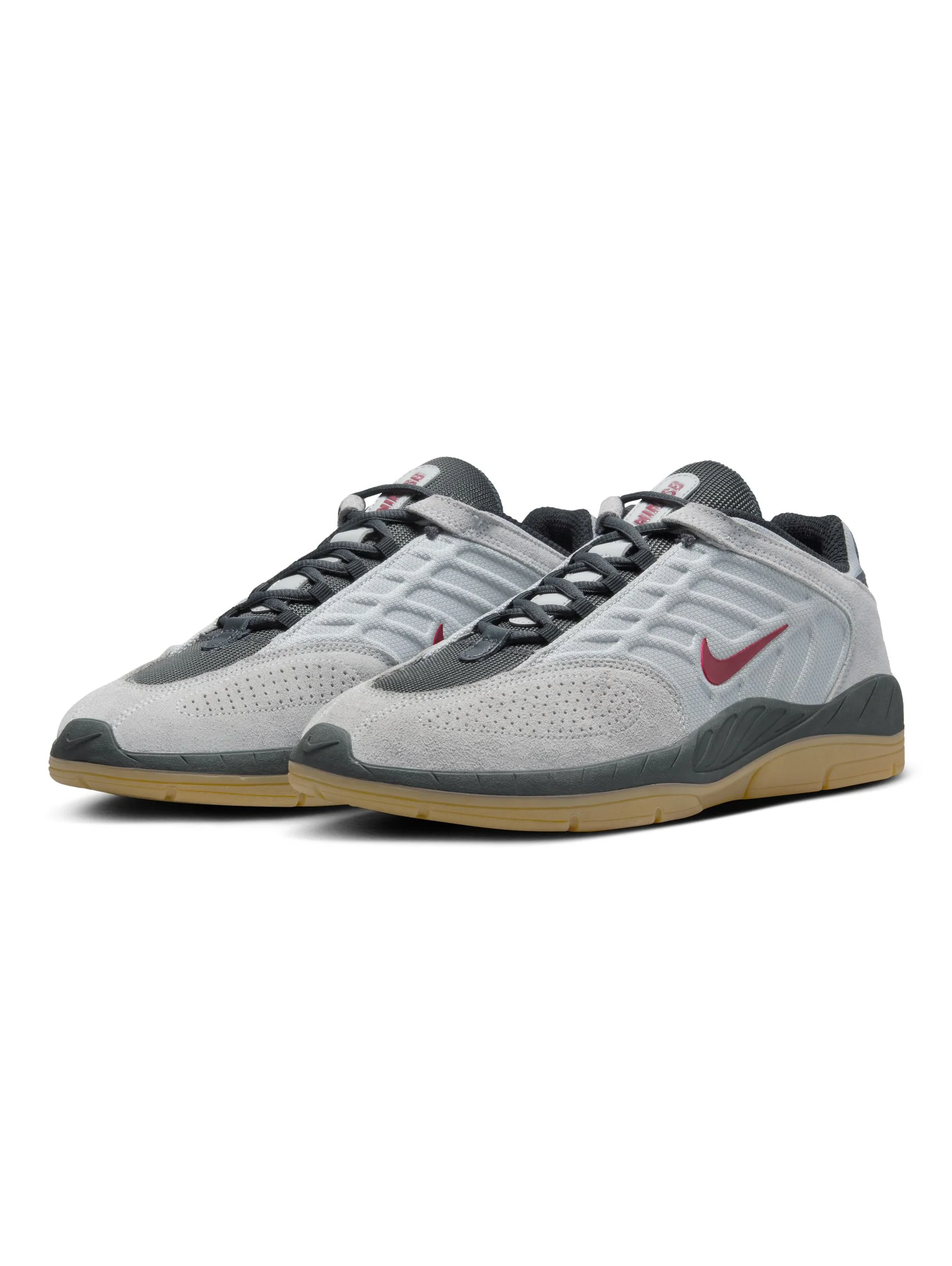 Nike SB Vertebrae - Lt Smoke Grey / Dk Team Red - Image 2