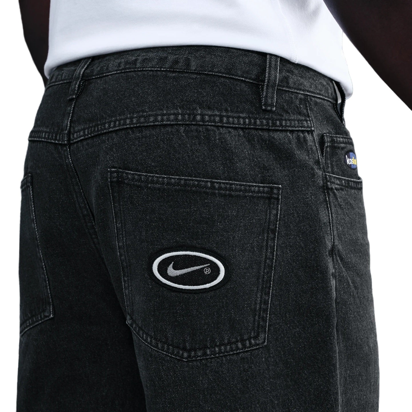 Nike SB x Eric Koston Loose Denim Skate Pants - Black / Grey - Image 4