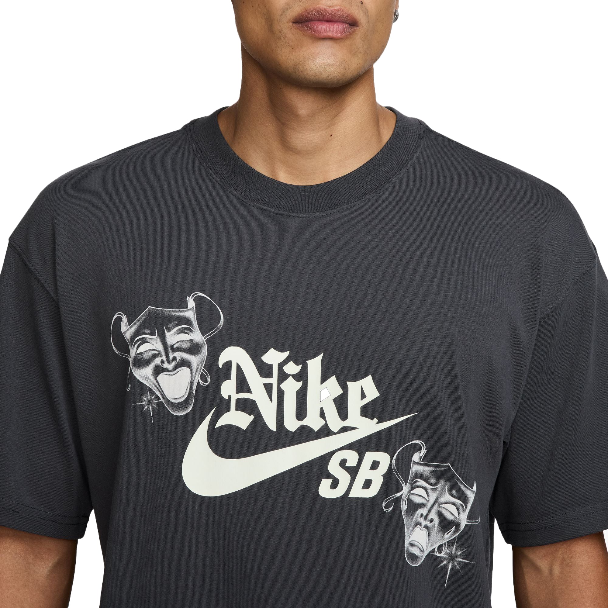 Nike SB Drama Graphic Skate Tee - Anthracite - Image 3