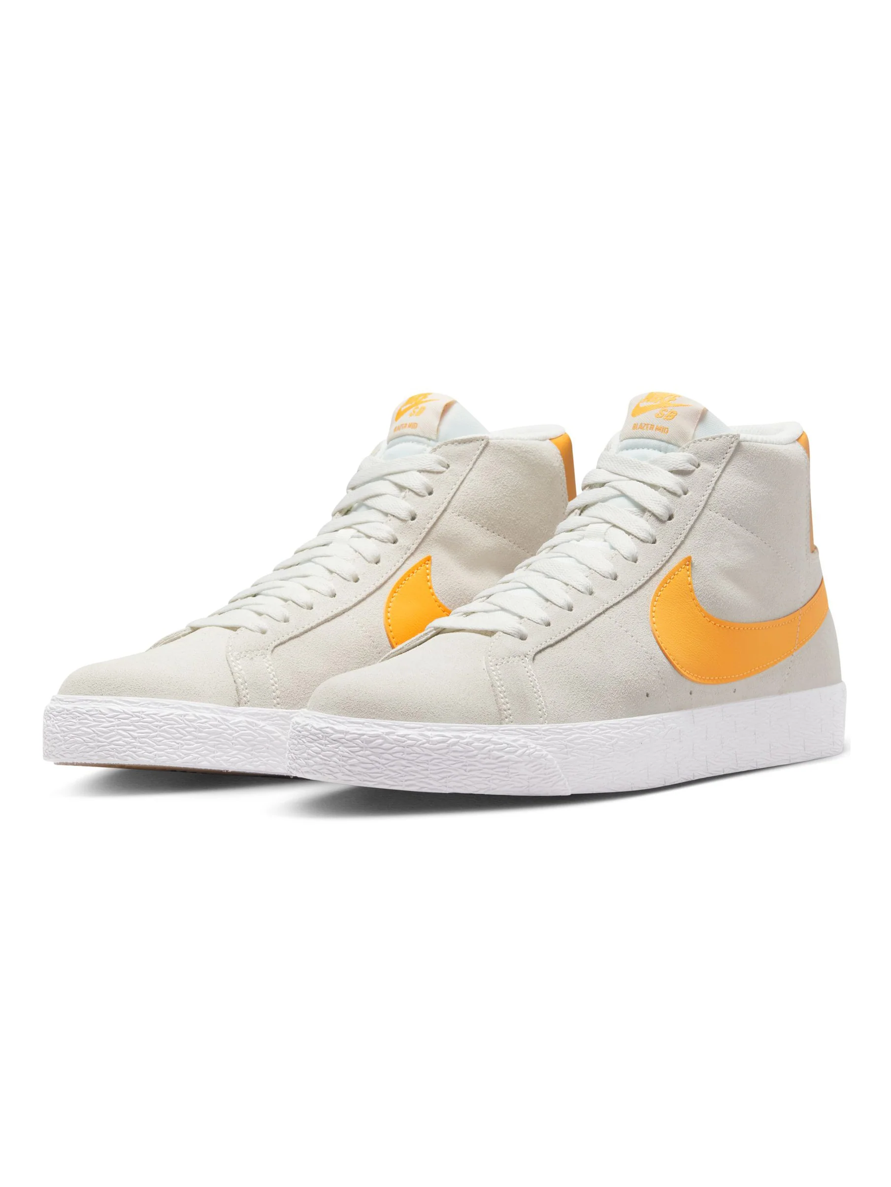 Nike SB Zoom Blazer Mid-White/Orange - Image 4