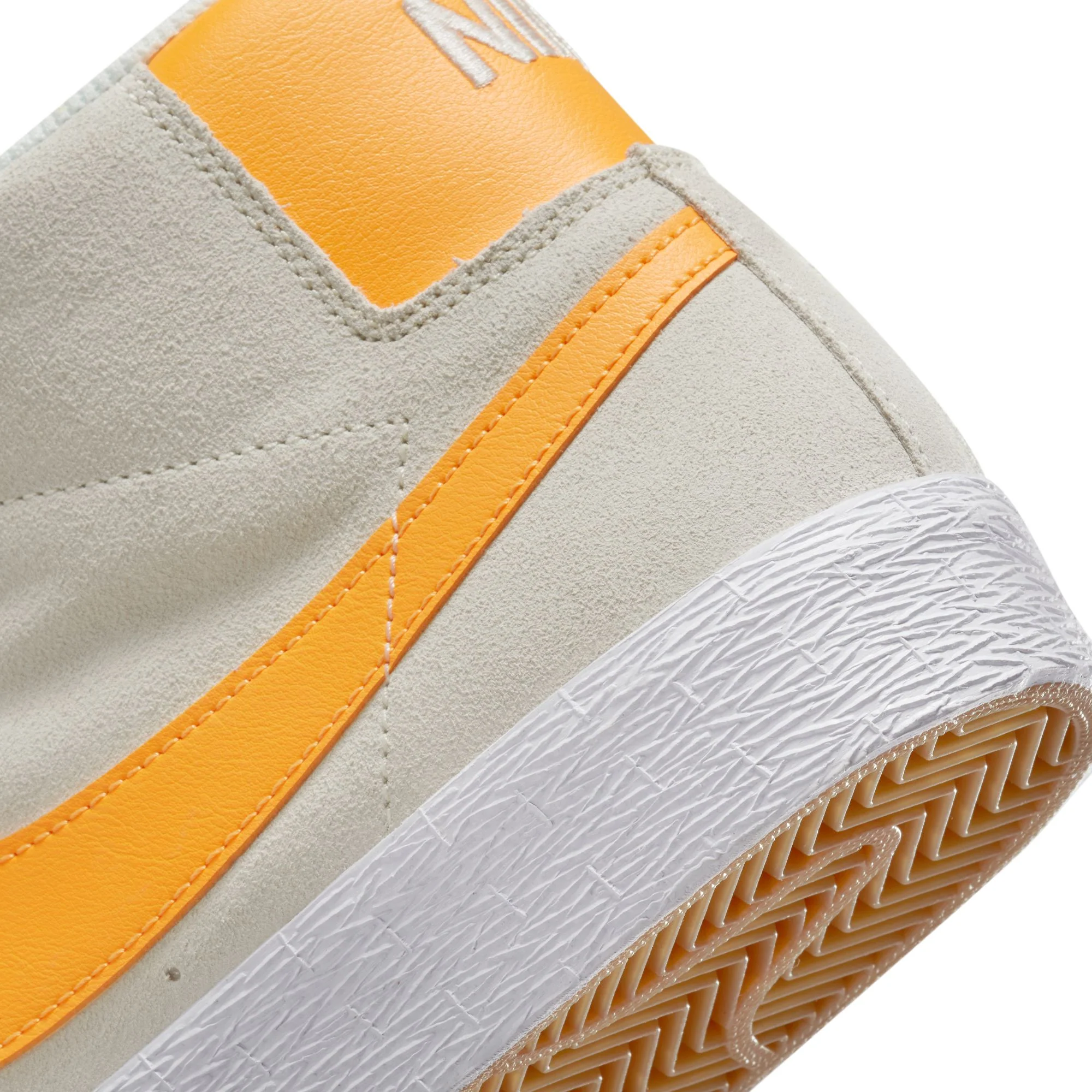 Nike SB Zoom Blazer Mid-White/Orange - Image 8