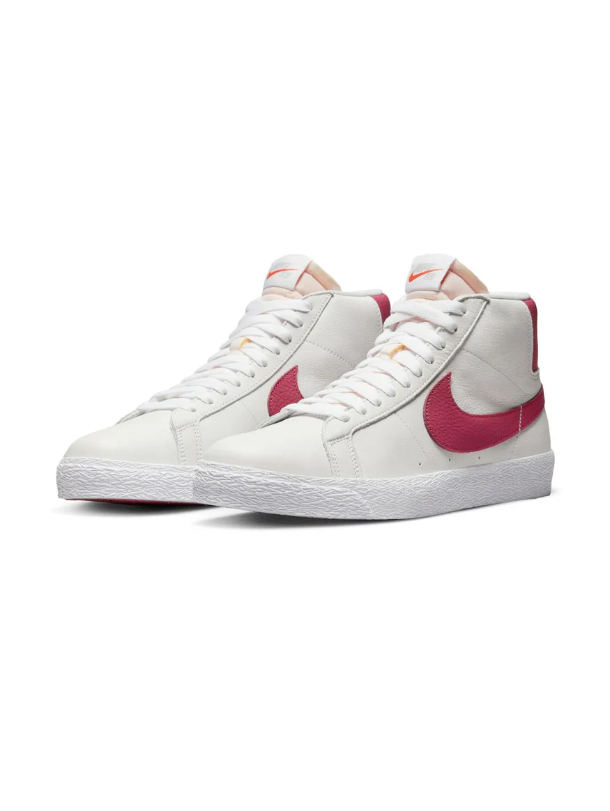 Nike SB Zoom Blazer Mid-White/Pink - Image 3