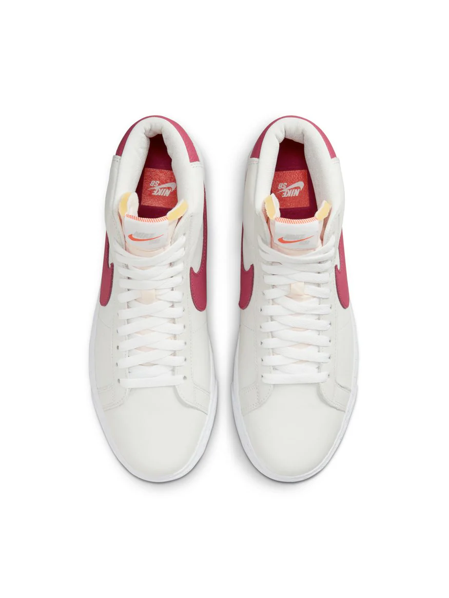 Nike SB Zoom Blazer Mid-White/Pink - Image 4