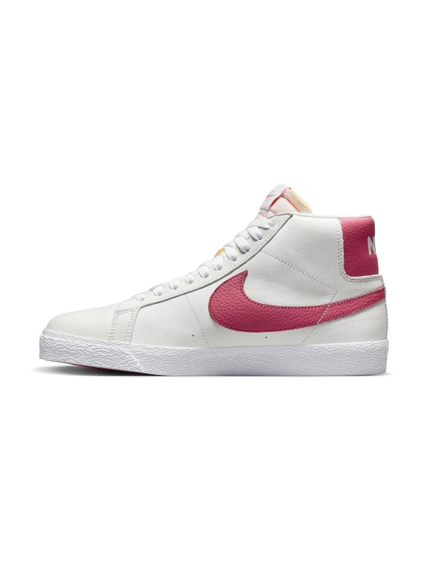 Nike SB Zoom Blazer Mid-White/Pink - Image 6