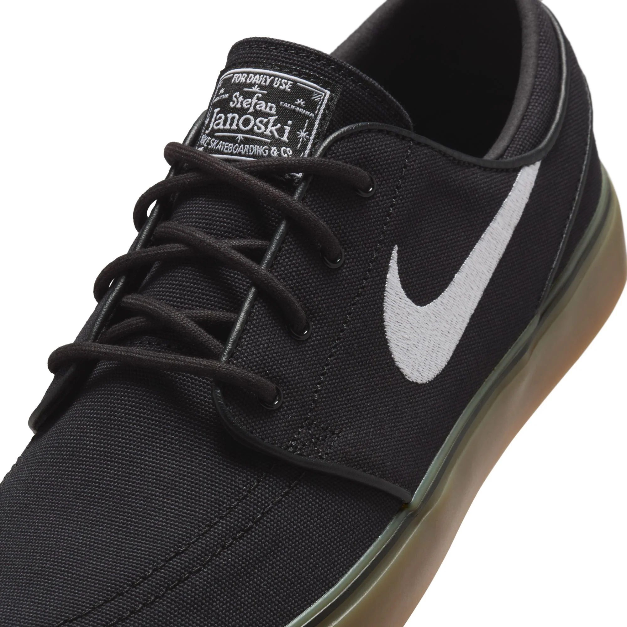 Nike SB Zoom Janoski OG+ Canvas - Black / White / Black - Image 7