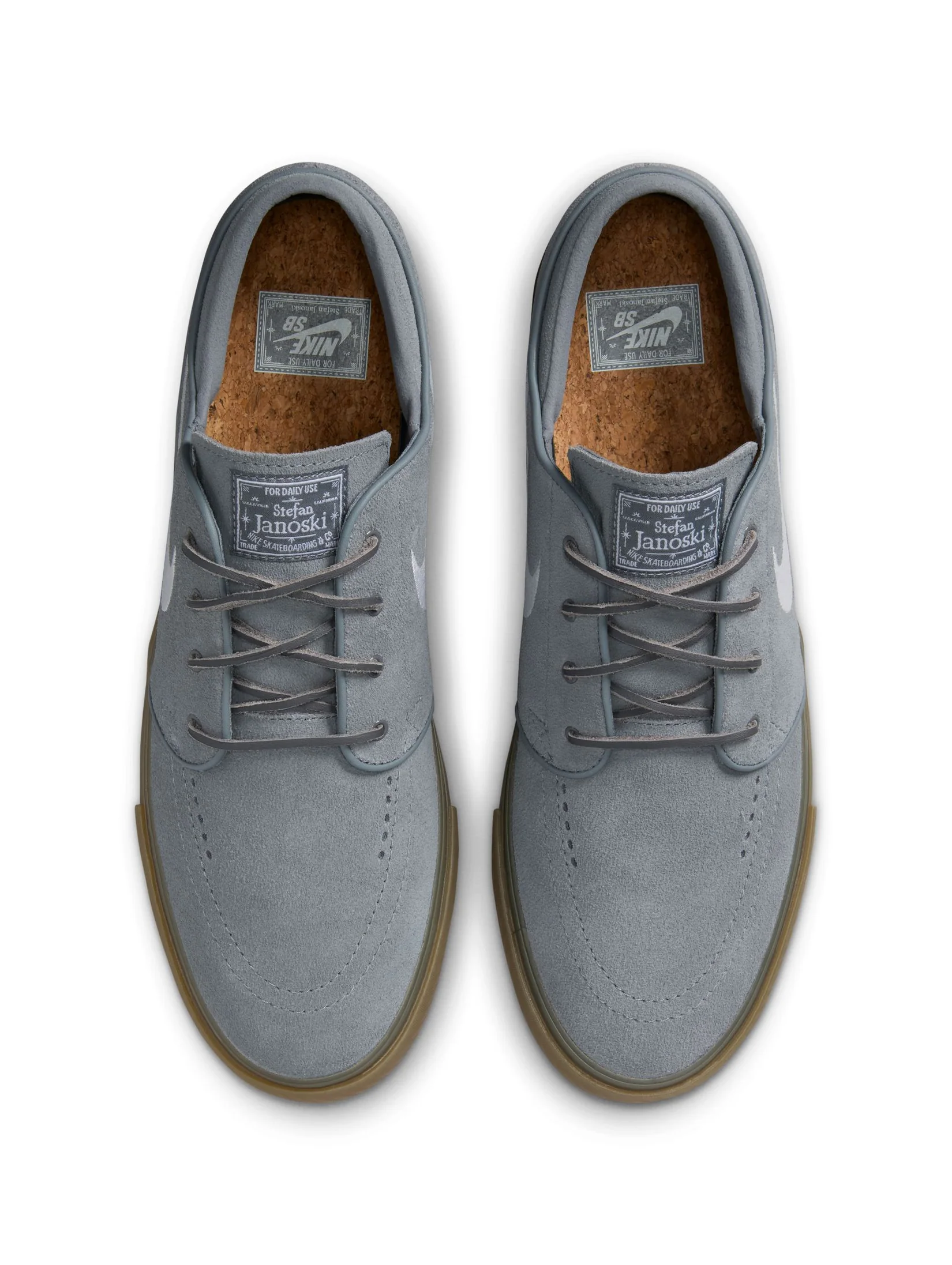 Nike SB Zoom Janoski OG+ - Cool Grey / White-Cool Grey - Image 3