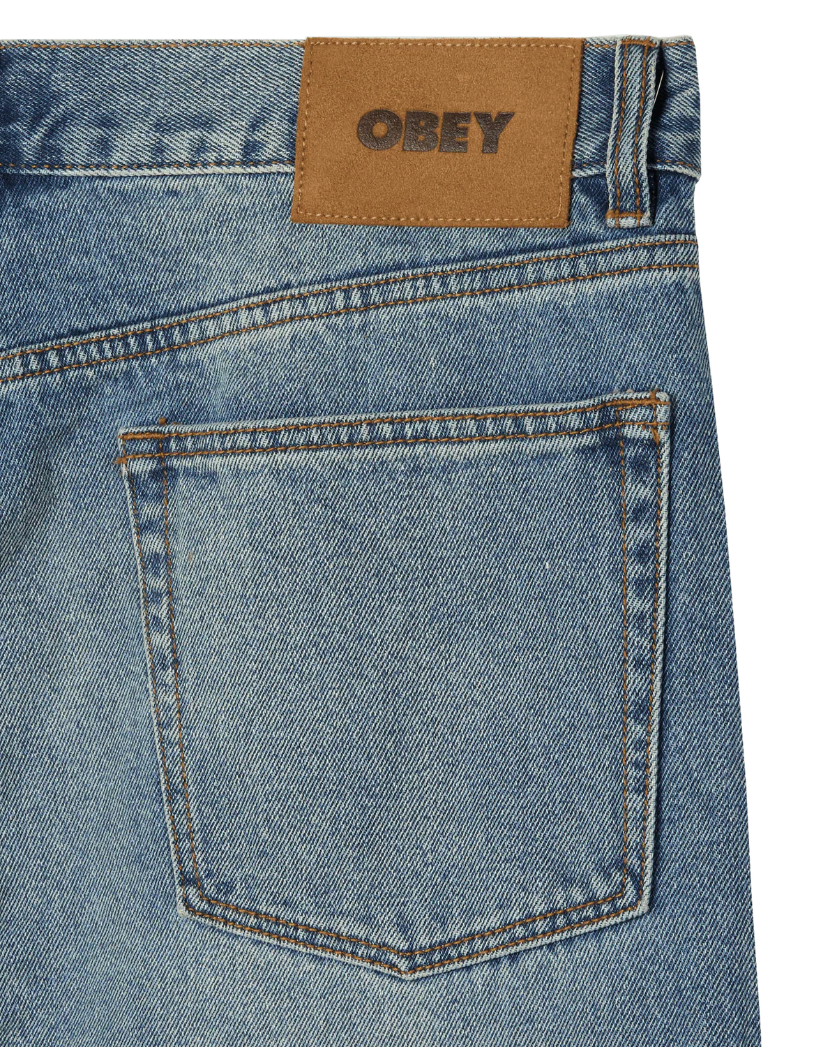 Obey Classic Baggy Vintage Denim - Heavy Vintage Light Indigo - Image 3