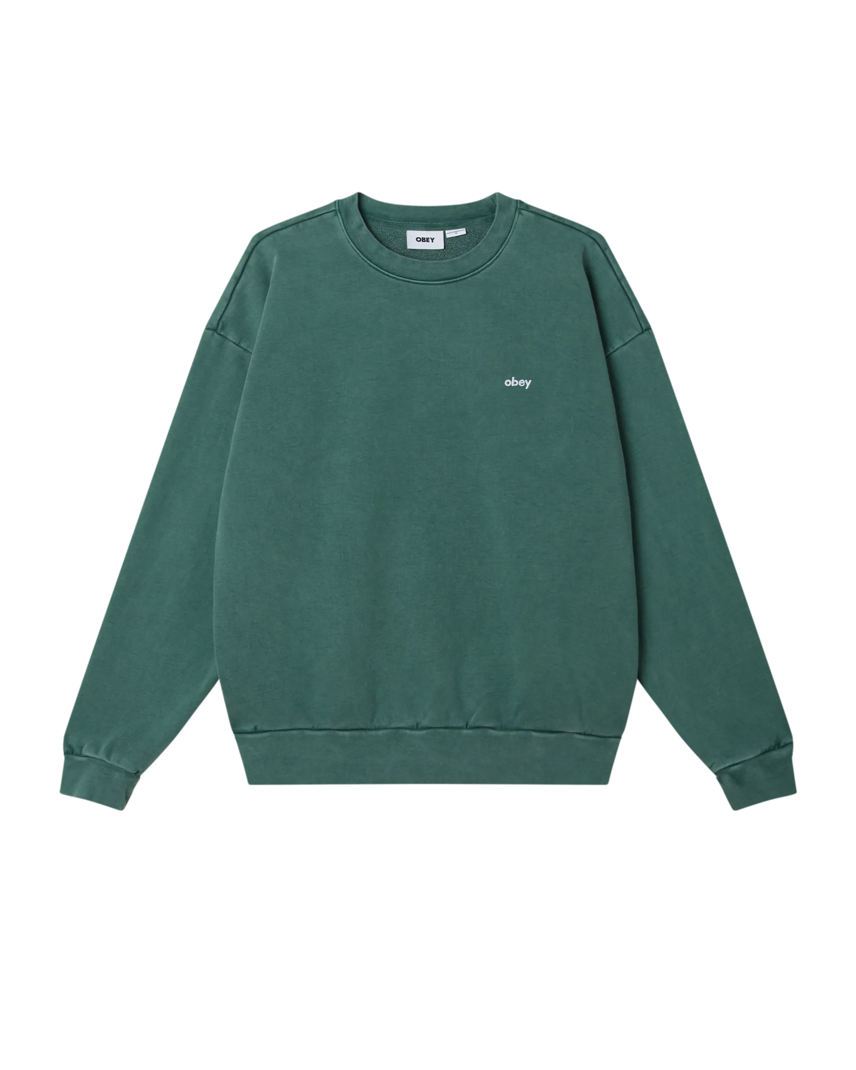 Obey Lowercase Pigment Crew - Pine Needle
