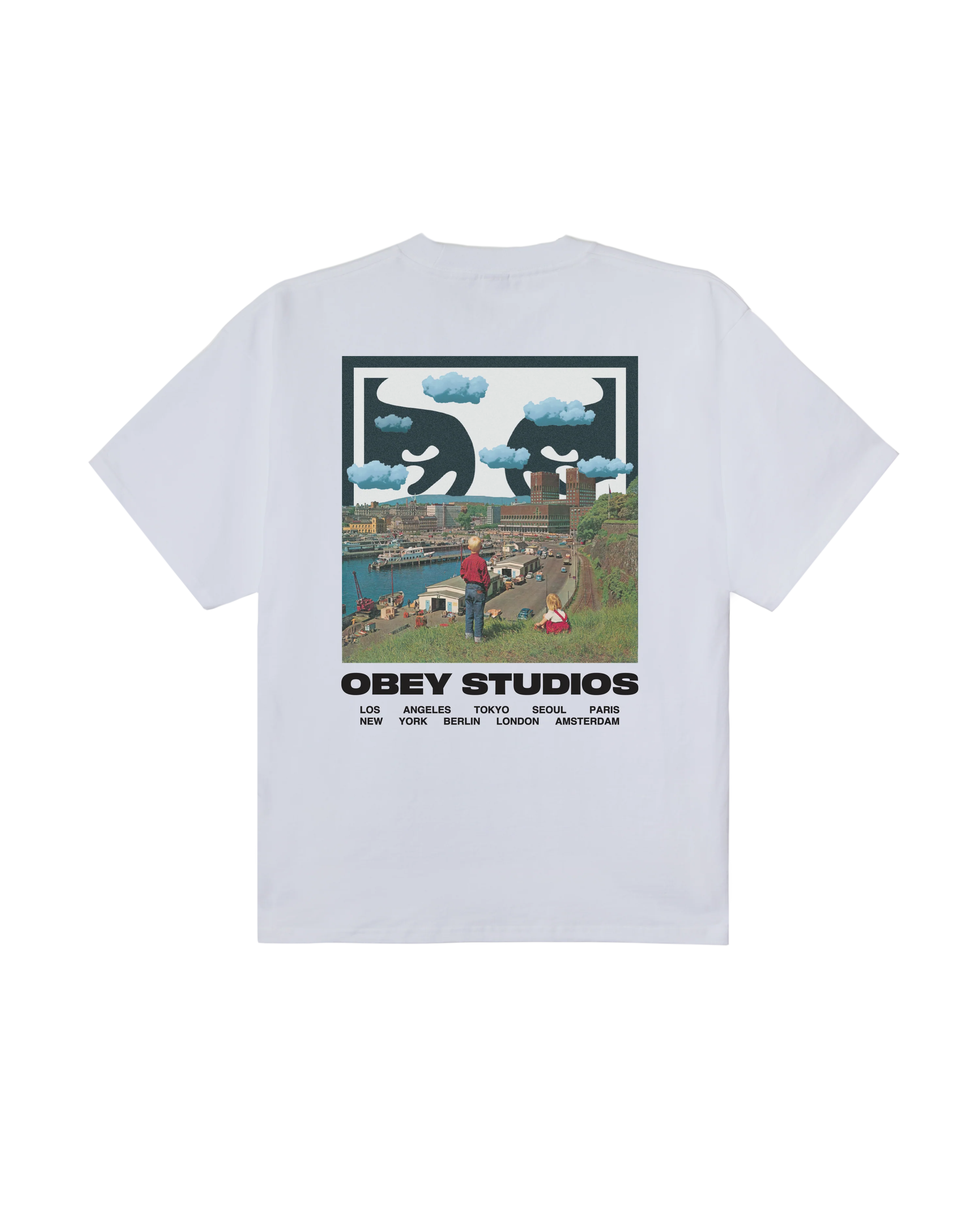 Obey Sky Face Tee - White