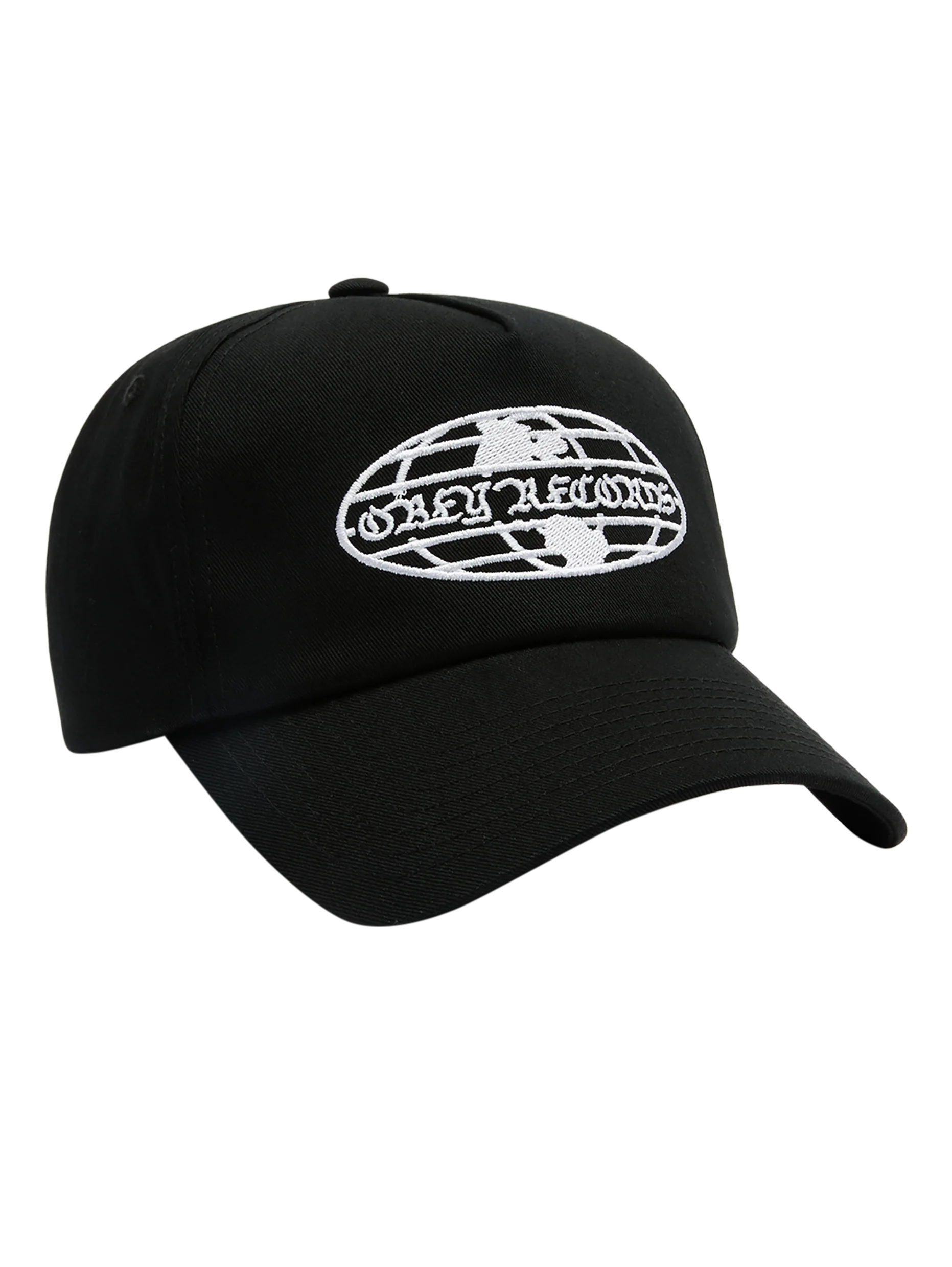 Obey World Records 5 Panel Hat - Black