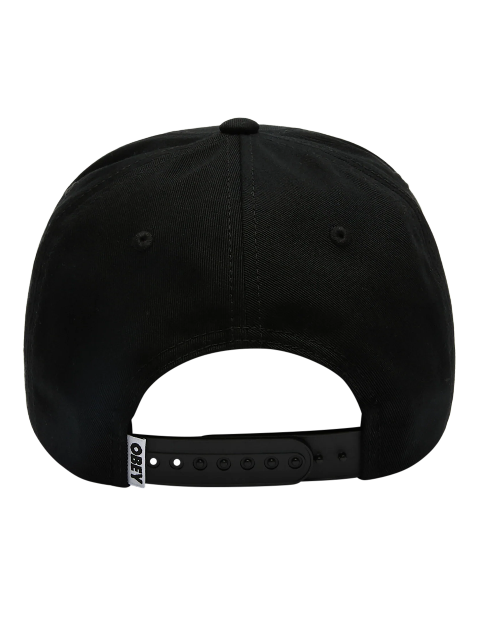Obey World Records 5 Panel Hat - Black - Image 2