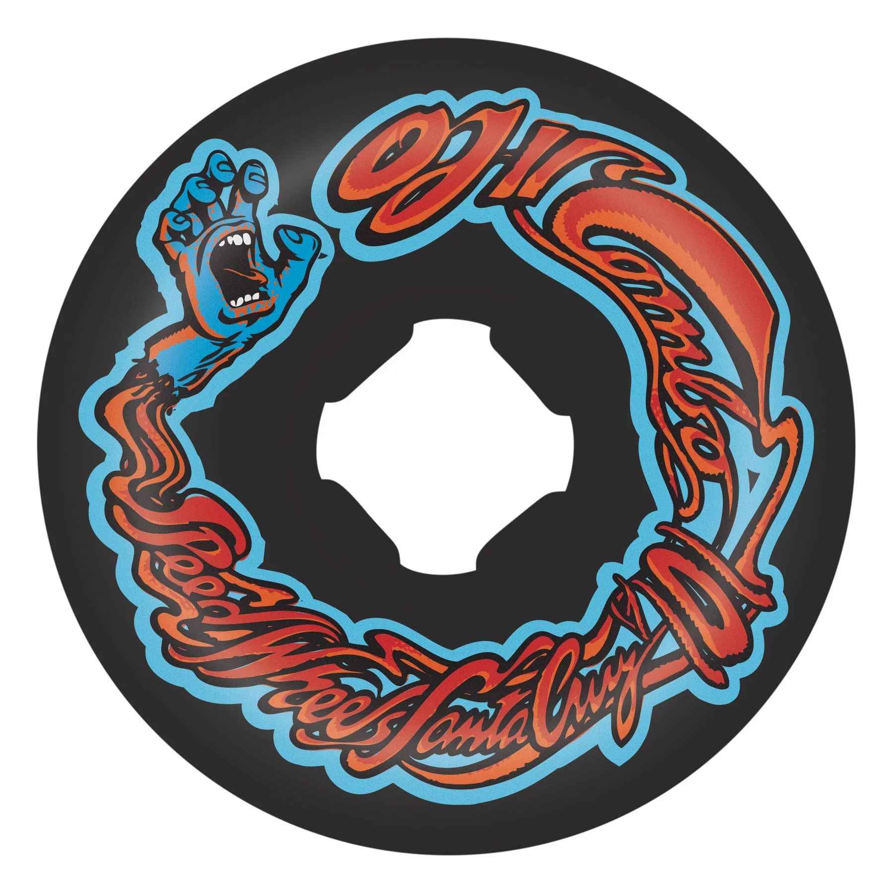OJ Wheels Sceaming Hand Black 101a - 56mm
