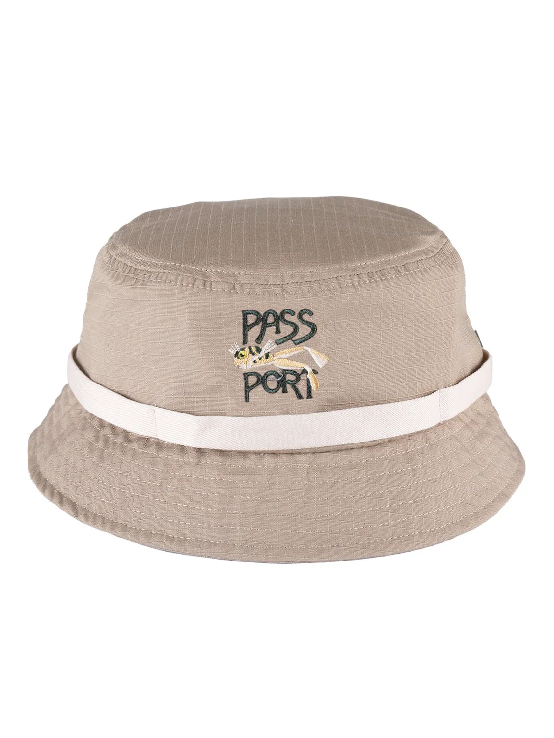Pass-Port Frog Lure Anglers Bucket Hat - Khaki
