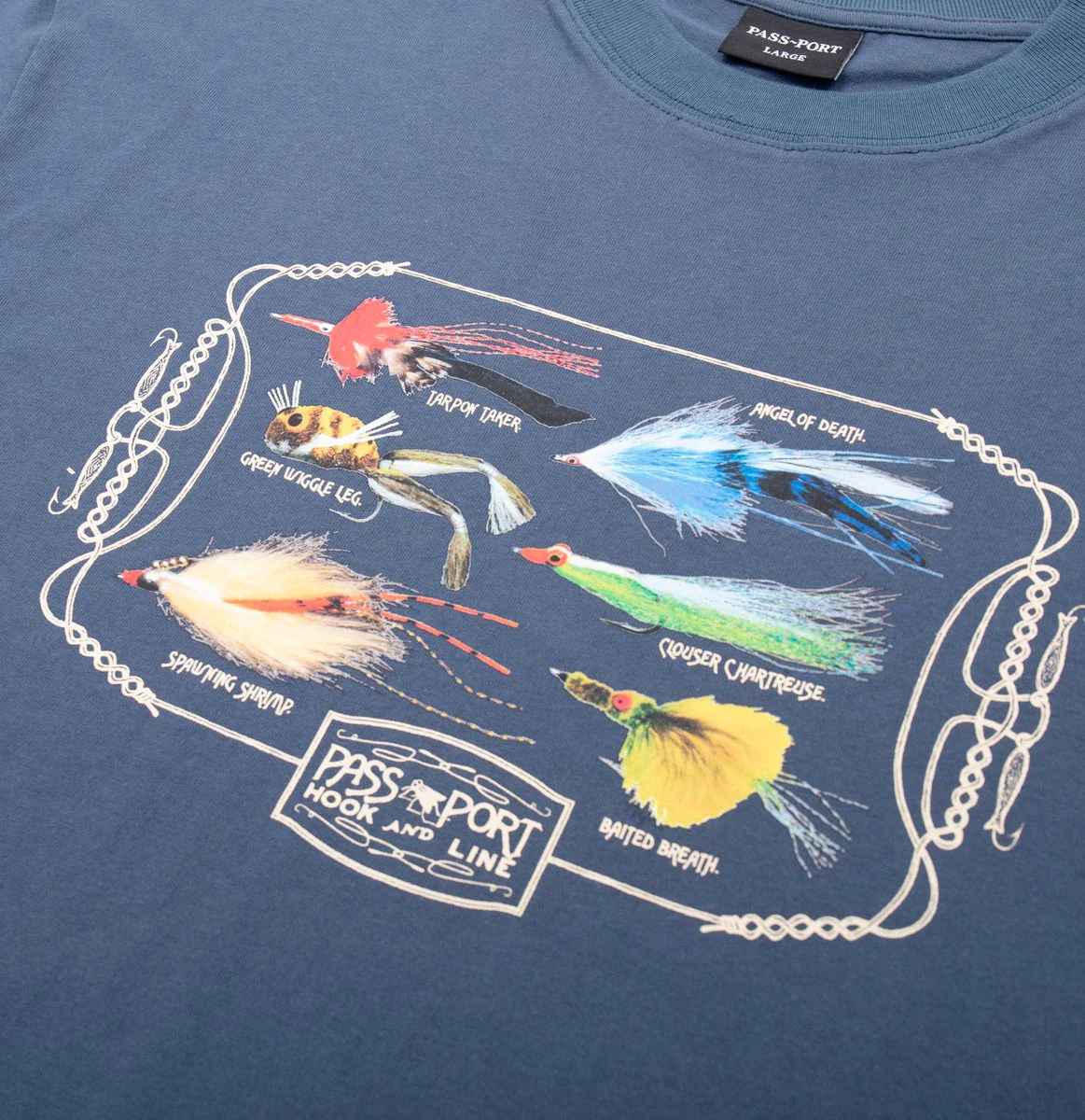 Pass-Port Lures Tee - Harbour Blue - Image 2