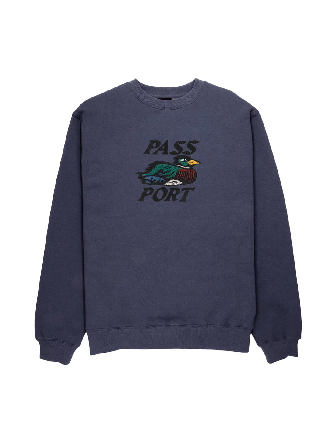 Passport Fast Duck Sweater - Dusty Blue