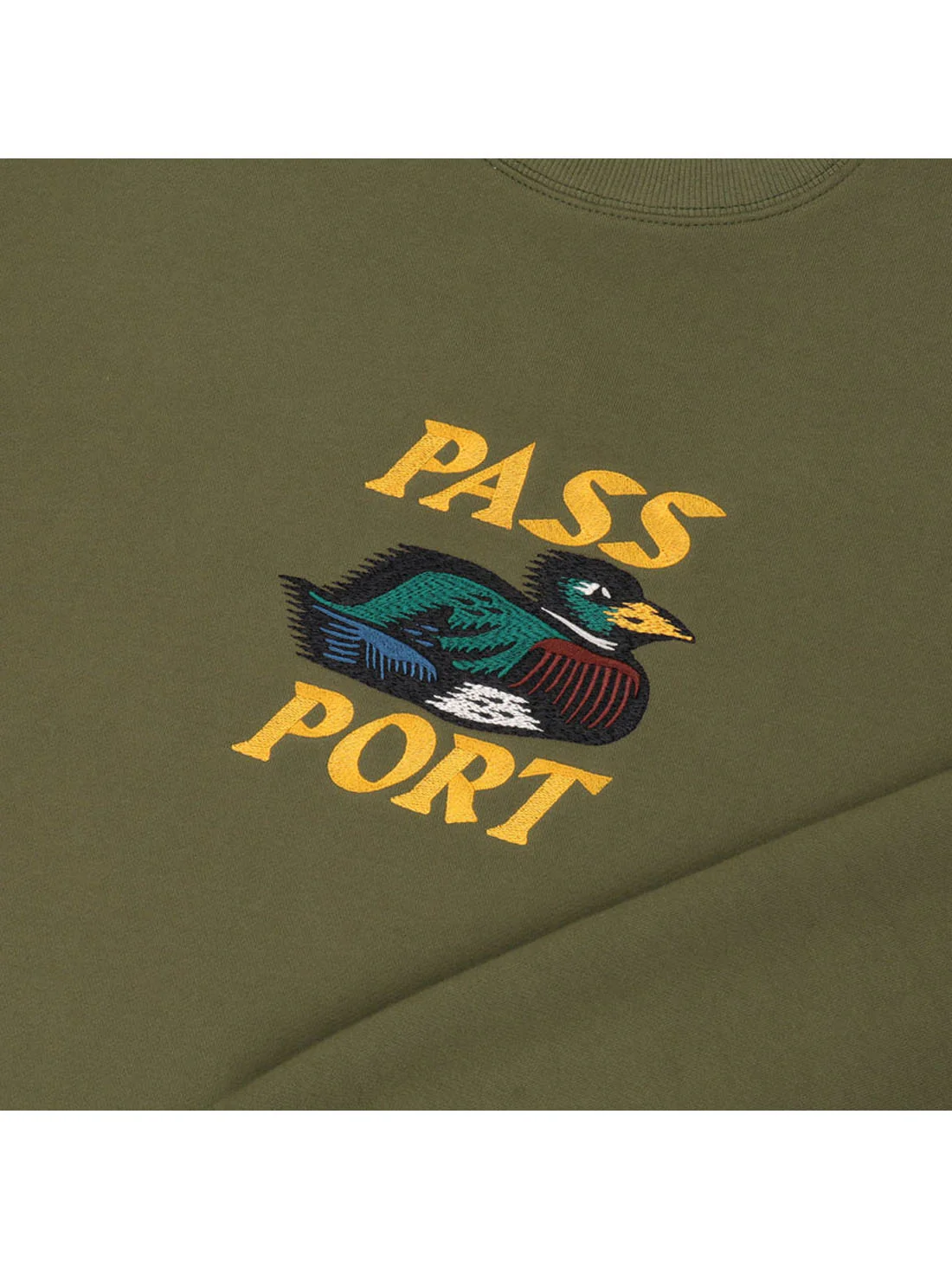 Passport Fast Duck Sweater - Olive - Image 2