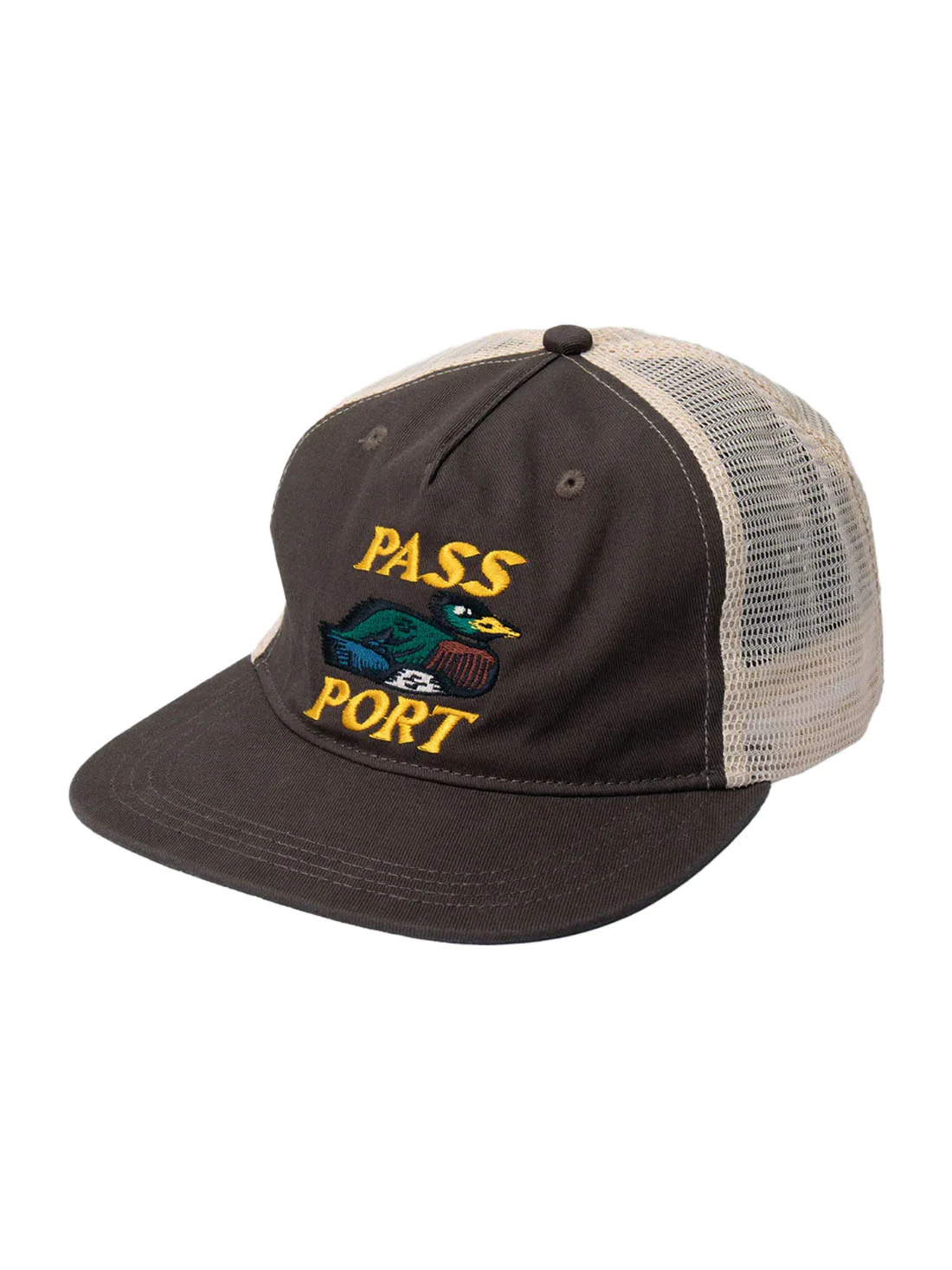 Passport Fast Duck Workers Trucker - Bark / Cream