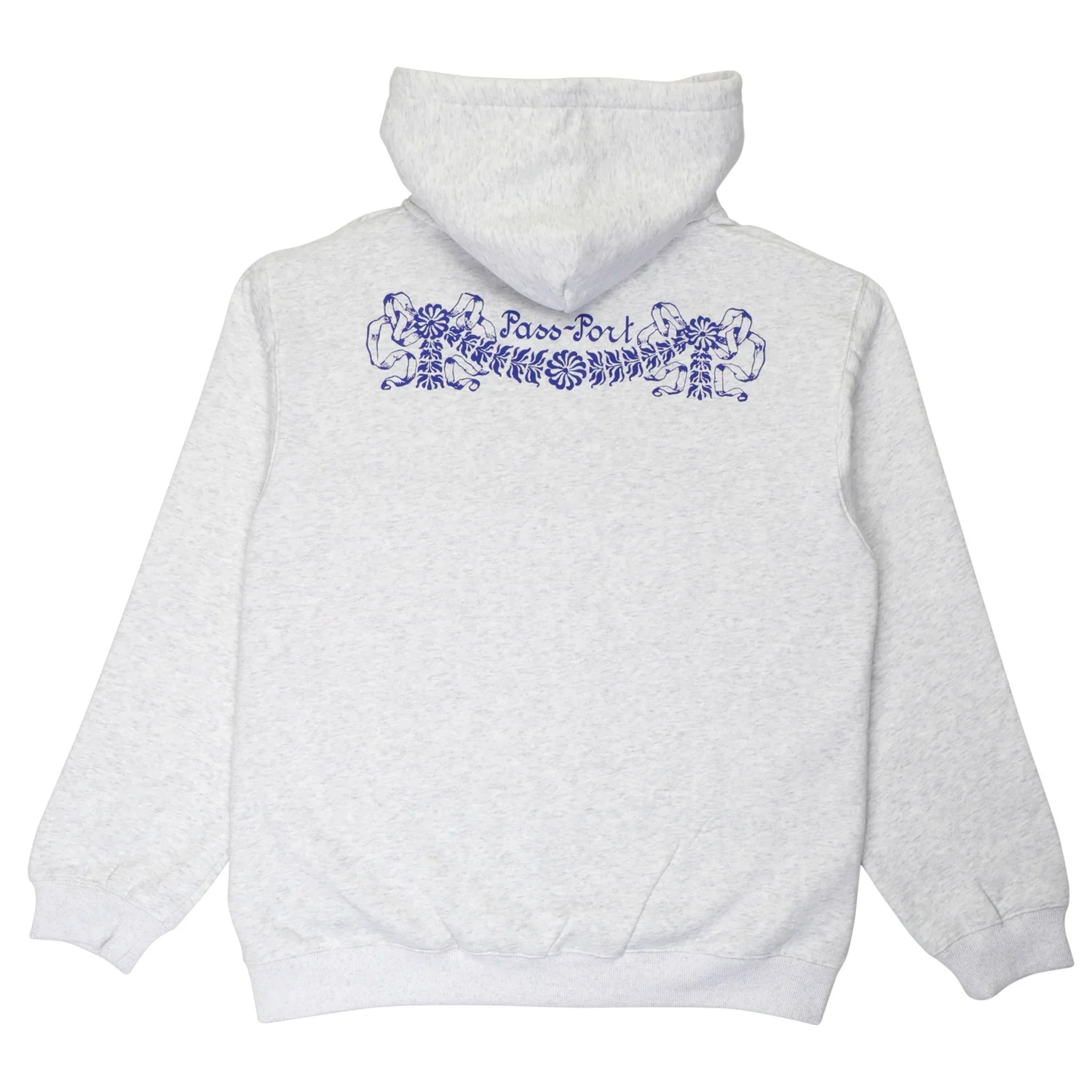 Passport Kollaasi Zip Hoodie - White Marle - Image 2