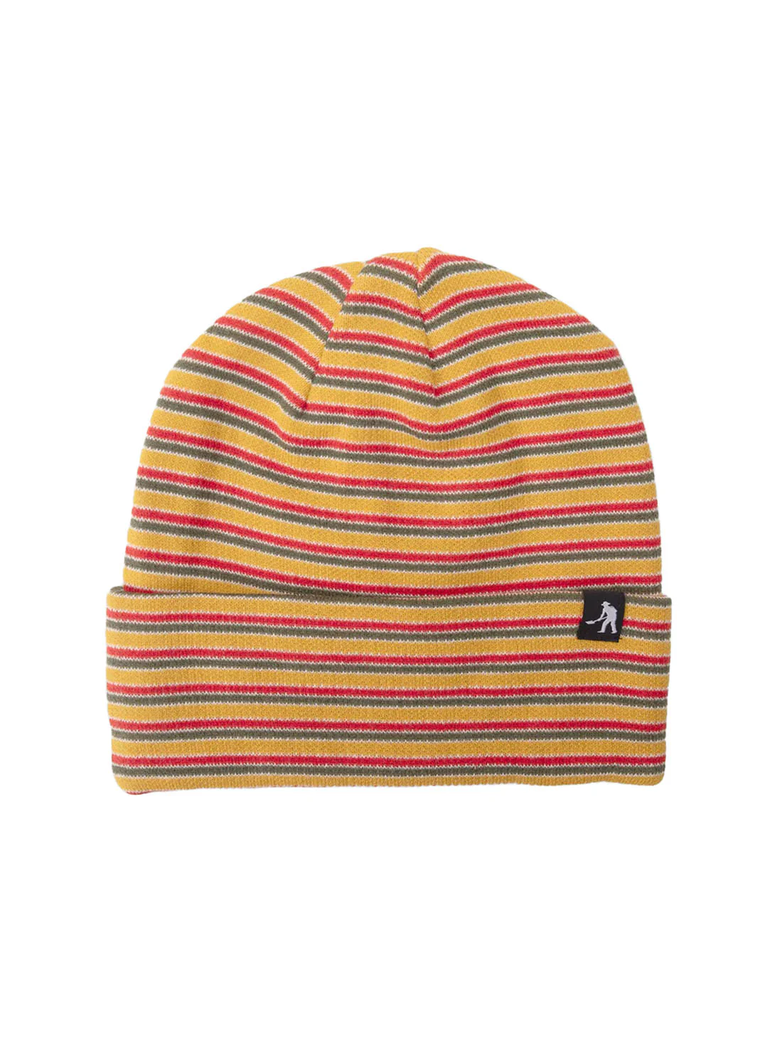 Passport Organic Stripe Knit Beanie - Mustard