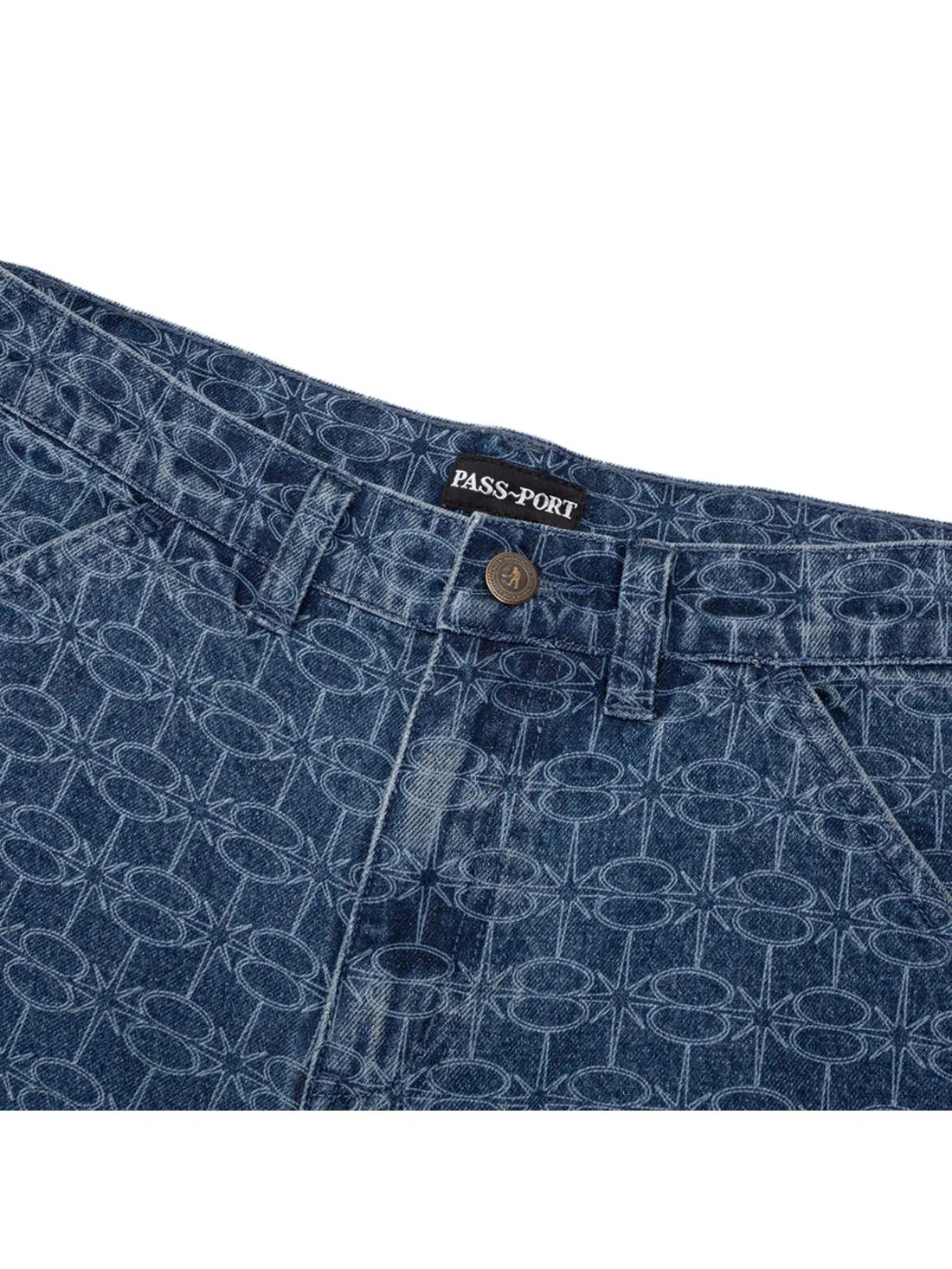 Passport Soap Sparkle Workers Club Jean Short - Washed Dark Indigo - Image 3