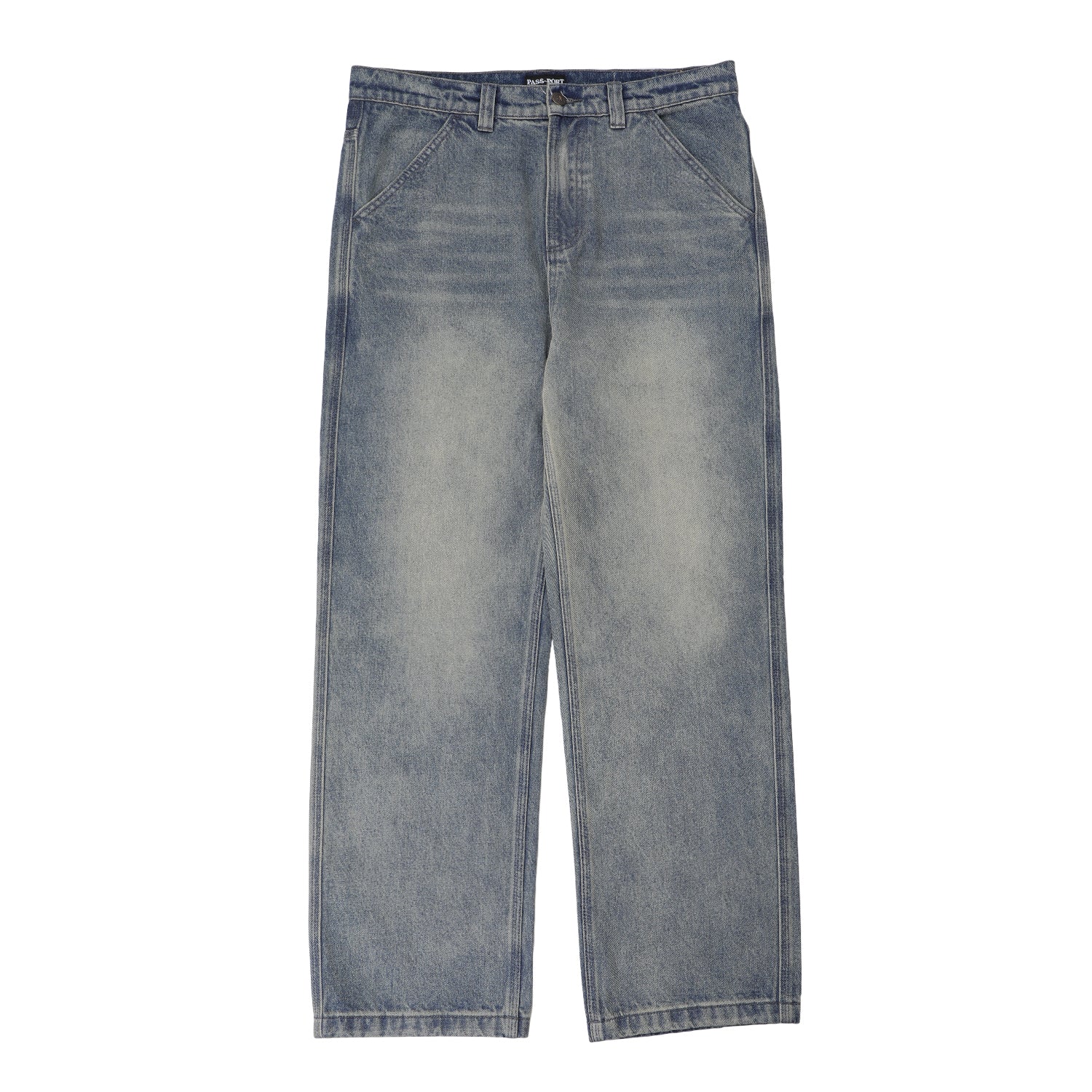 Passport Workers Club Straight Leg Jean - Faded Wash Grey