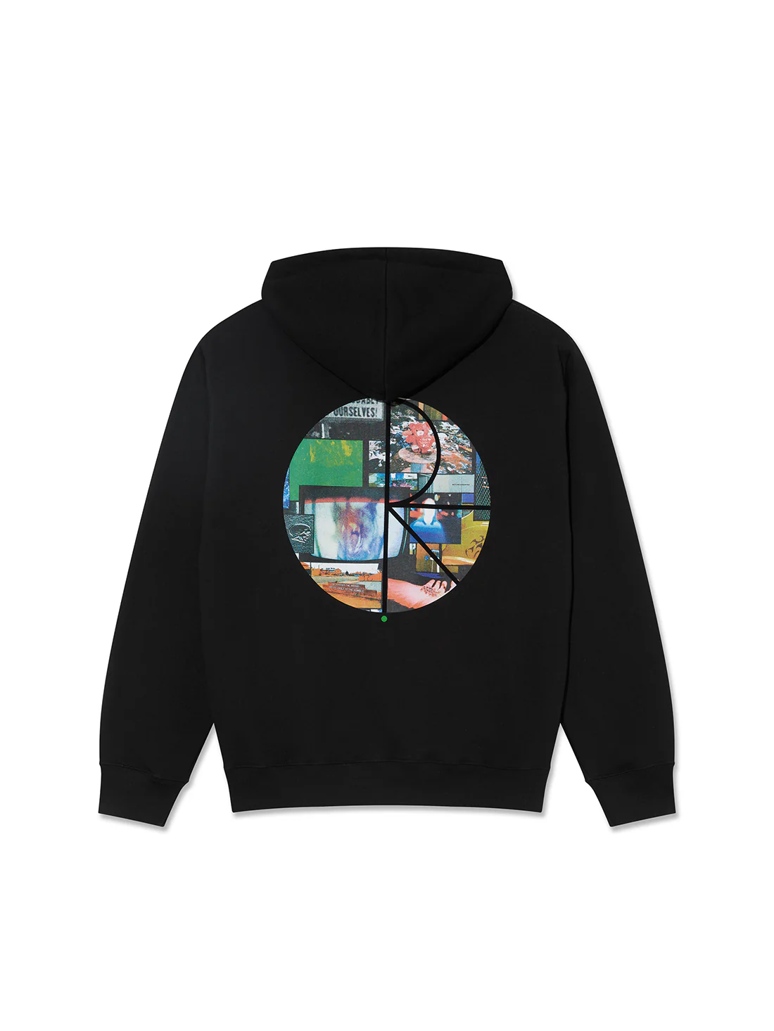Polar Dave Hoodie Fill Logo Ourselves Collage - Black - Image 2