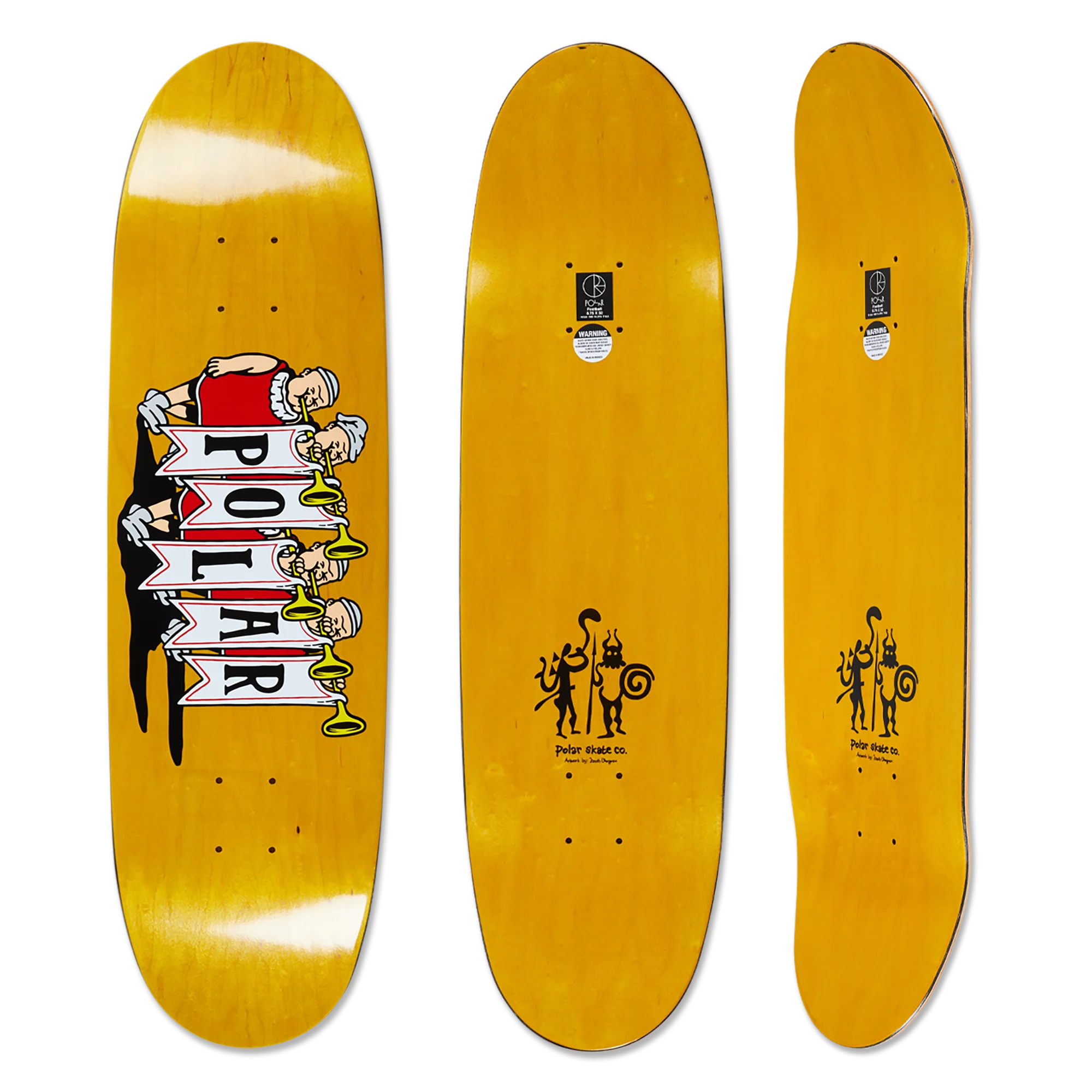 Polar Team Trumpets Football Shape Deck - 8.74