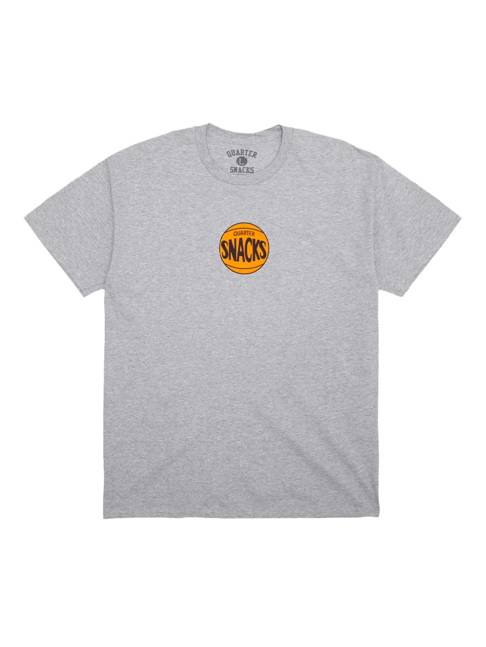 Quartersnacks 70's Logo Tee - Heather Grey