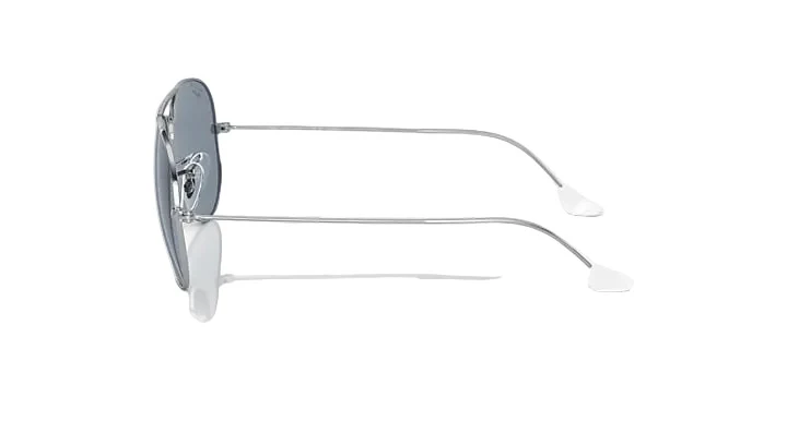 Ray-Ban Aviator Large Metal - Silver w/ Polar Blue - Image 3