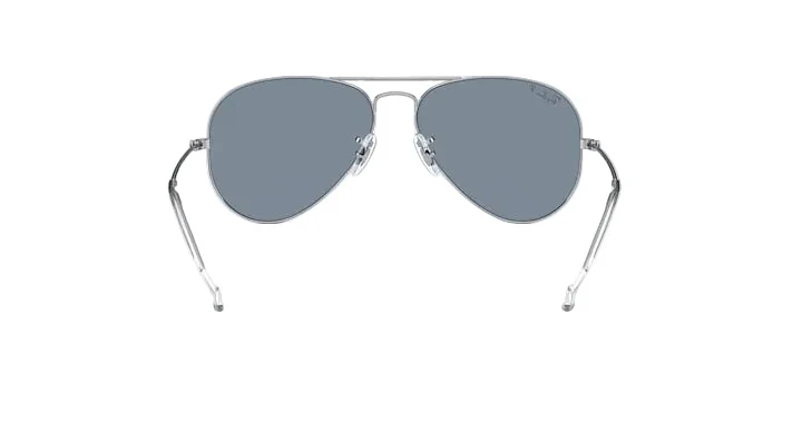 Ray-Ban Aviator Large Metal - Silver w/ Polar Blue - Image 4