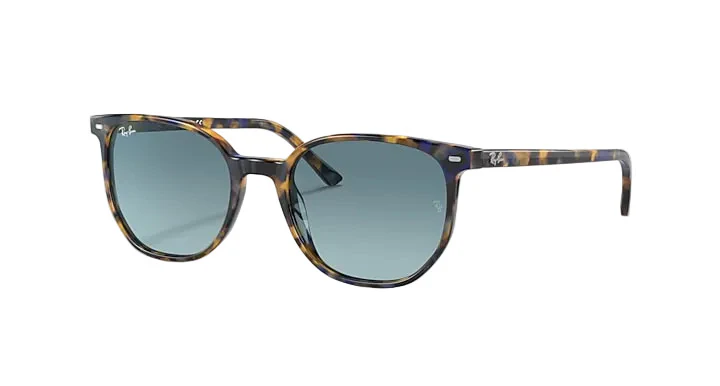 Ray-Ban Elliot - Yellow & Blue Havana w/ Blue Gradient Grey