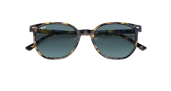Ray-Ban Elliot - Yellow & Blue Havana w/ Blue Gradient Grey - Image 5